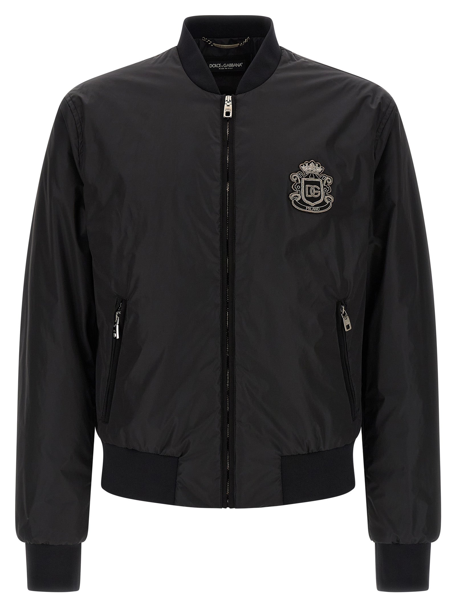 Dolce & Gabbana Men 'Dg' Patch Bomber Jacket DOLCE & GABBANA