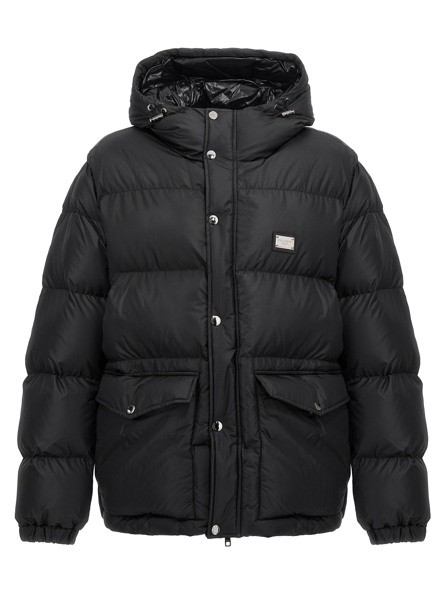 Dolce & Gabbana Men Logo Plate Down Jacket DOLCE & GABBANA