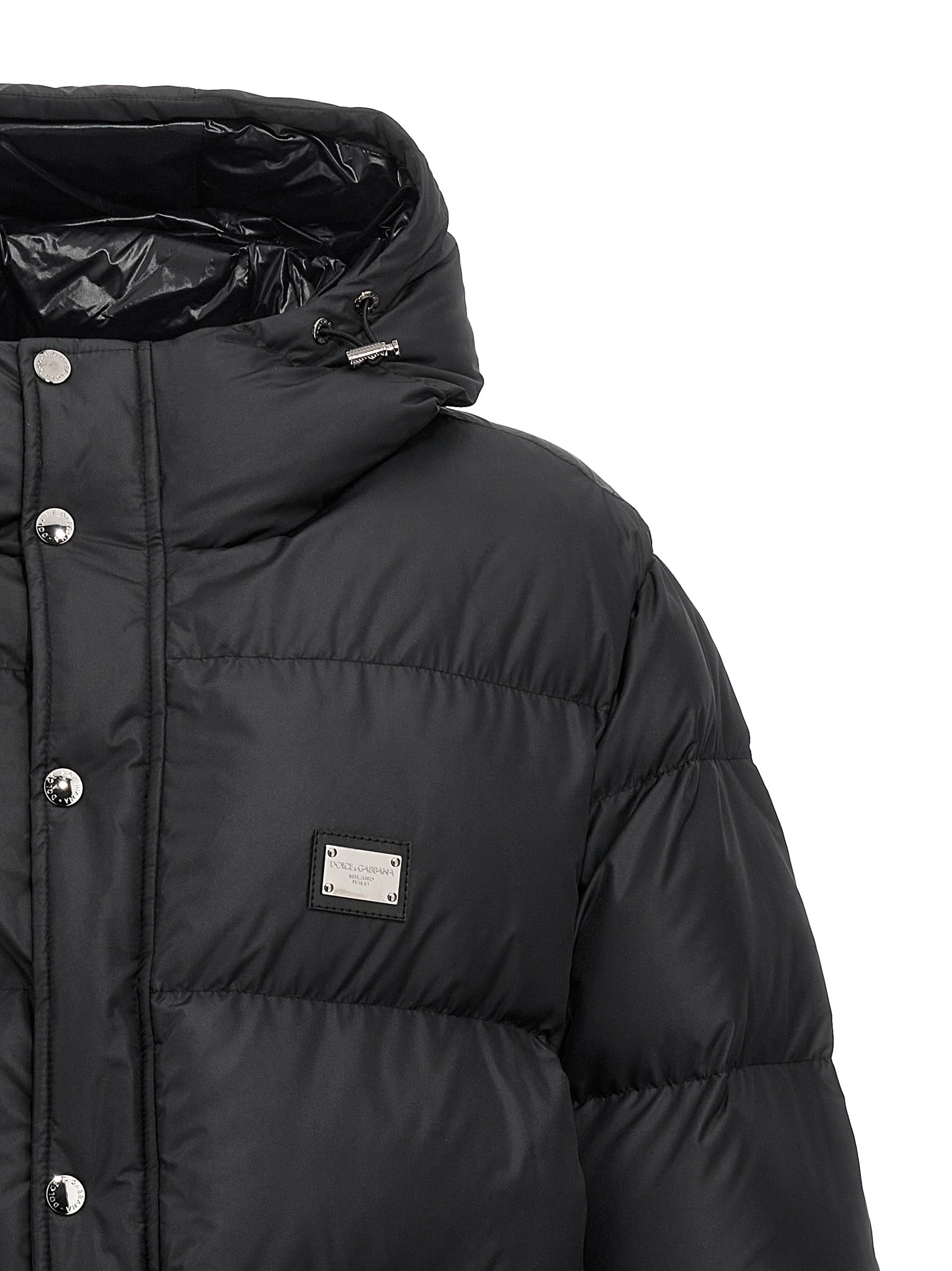 Dolce & Gabbana Men Logo Plate Down Jacket DOLCE & GABBANA