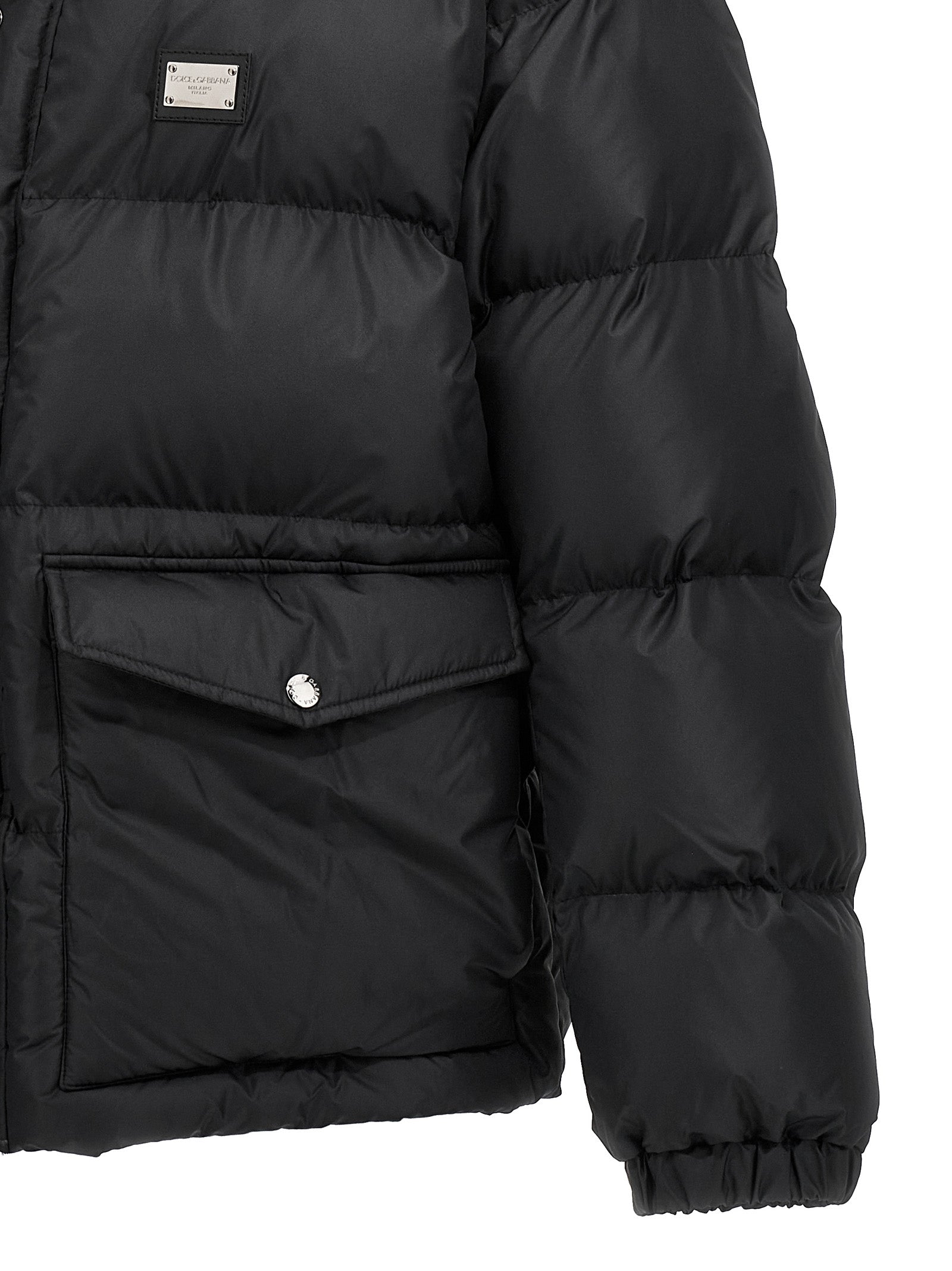 Dolce & Gabbana Men Logo Plate Down Jacket DOLCE & GABBANA