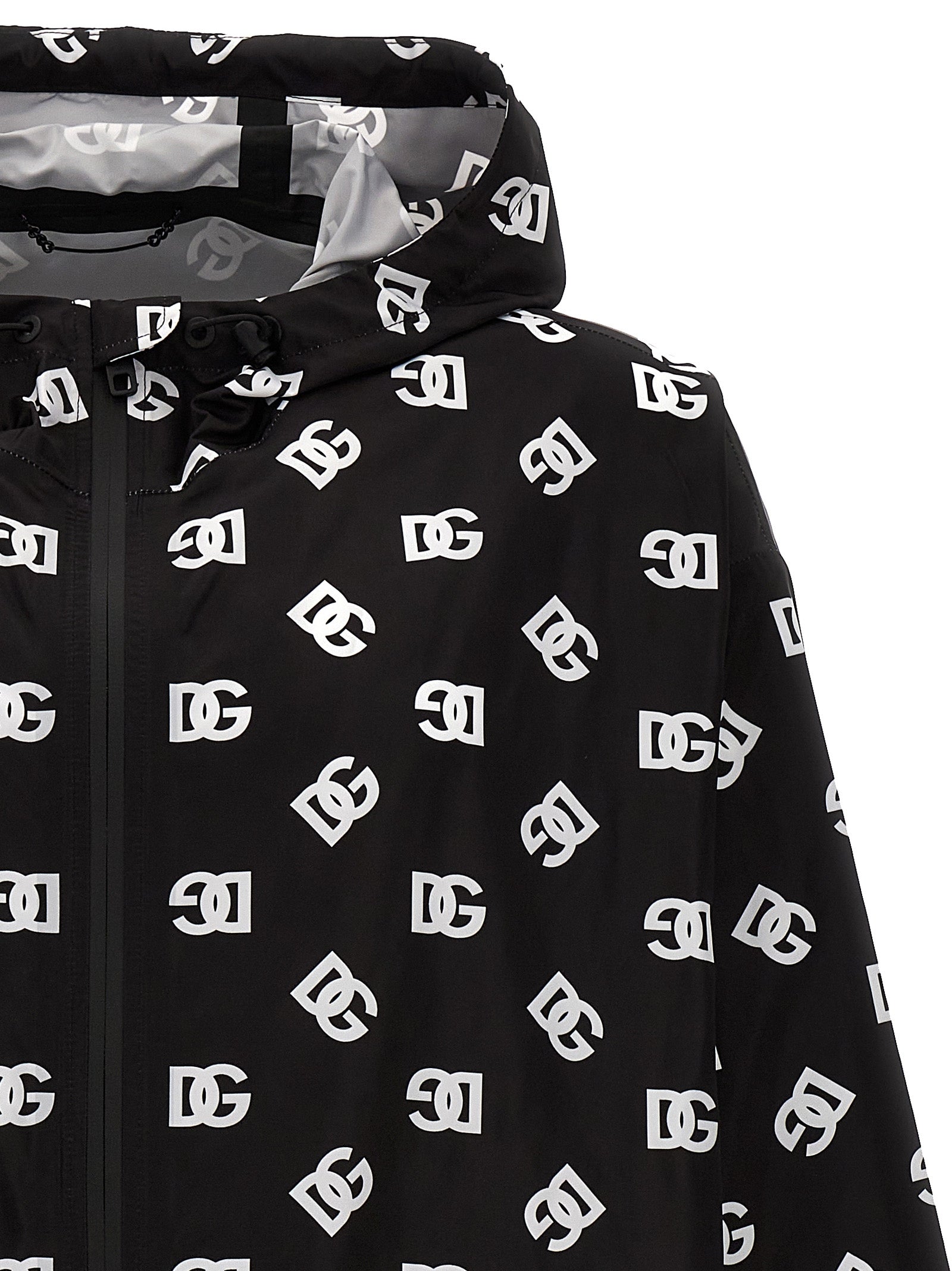 Dolce & Gabbana Men Logo Print Hooded Jacket DOLCE & GABBANA