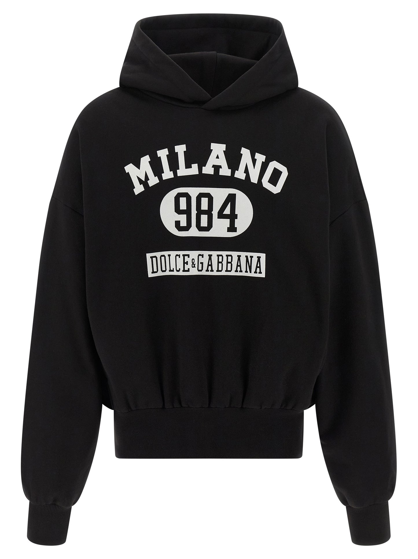 Dolce & Gabbana Men Flocked Print Hoodie DOLCE & GABBANA