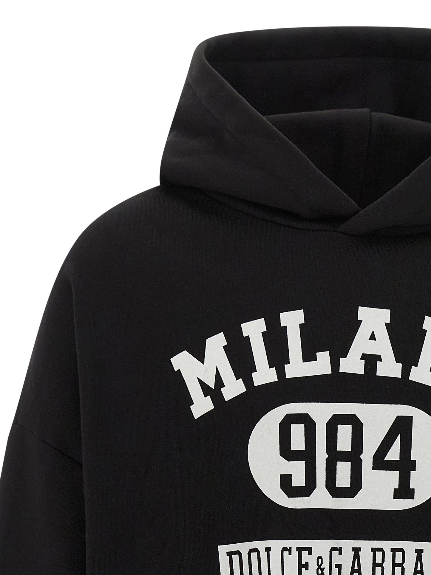 Dolce & Gabbana Men Flocked Print Hoodie DOLCE & GABBANA