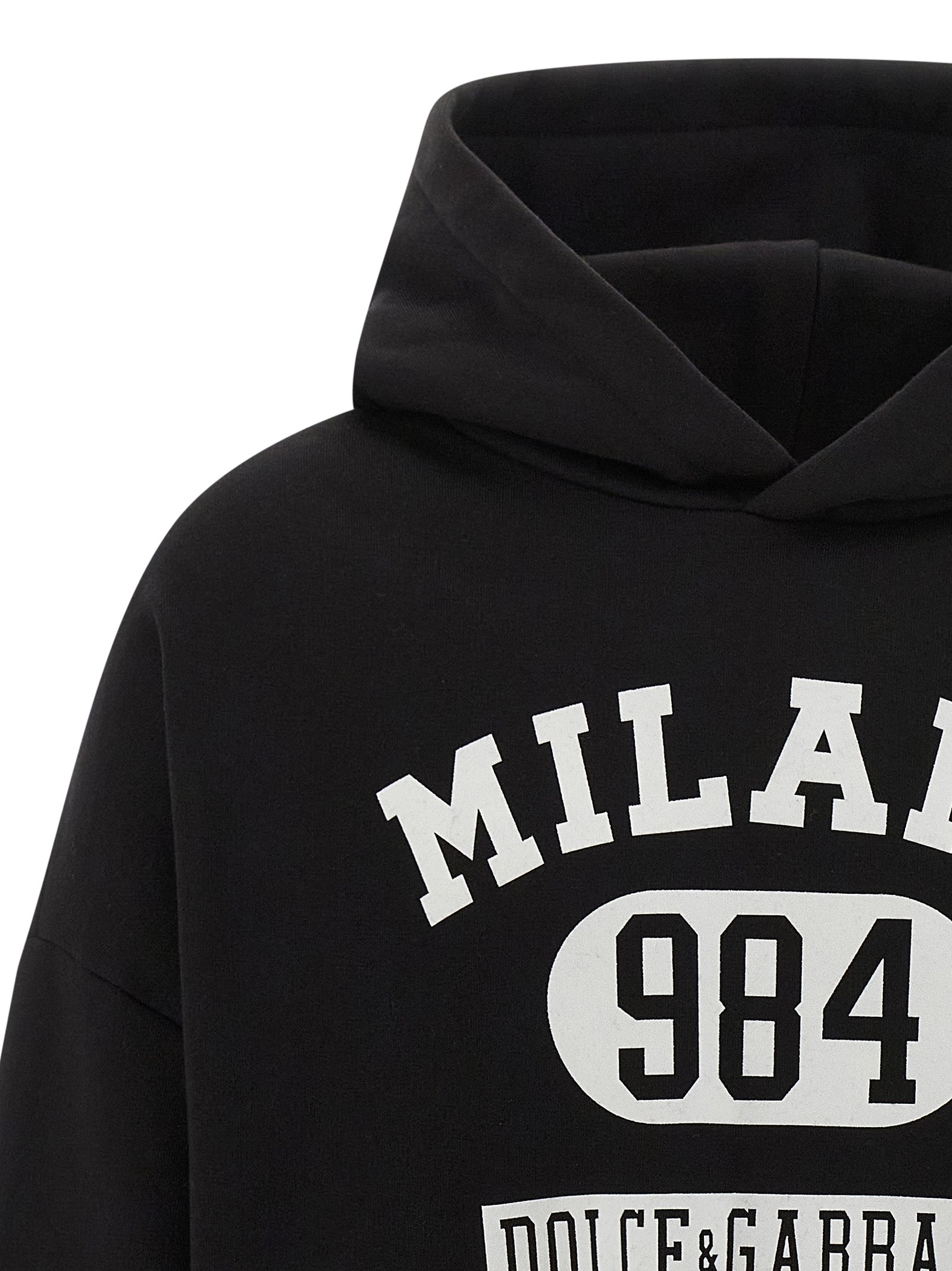 Dolce & Gabbana Men Flocked Print Hoodie DOLCE & GABBANA