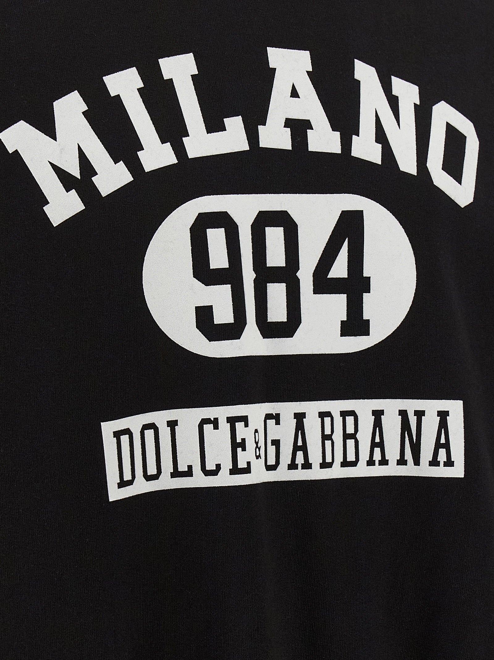 Dolce & Gabbana Men Flocked Print Hoodie DOLCE & GABBANA