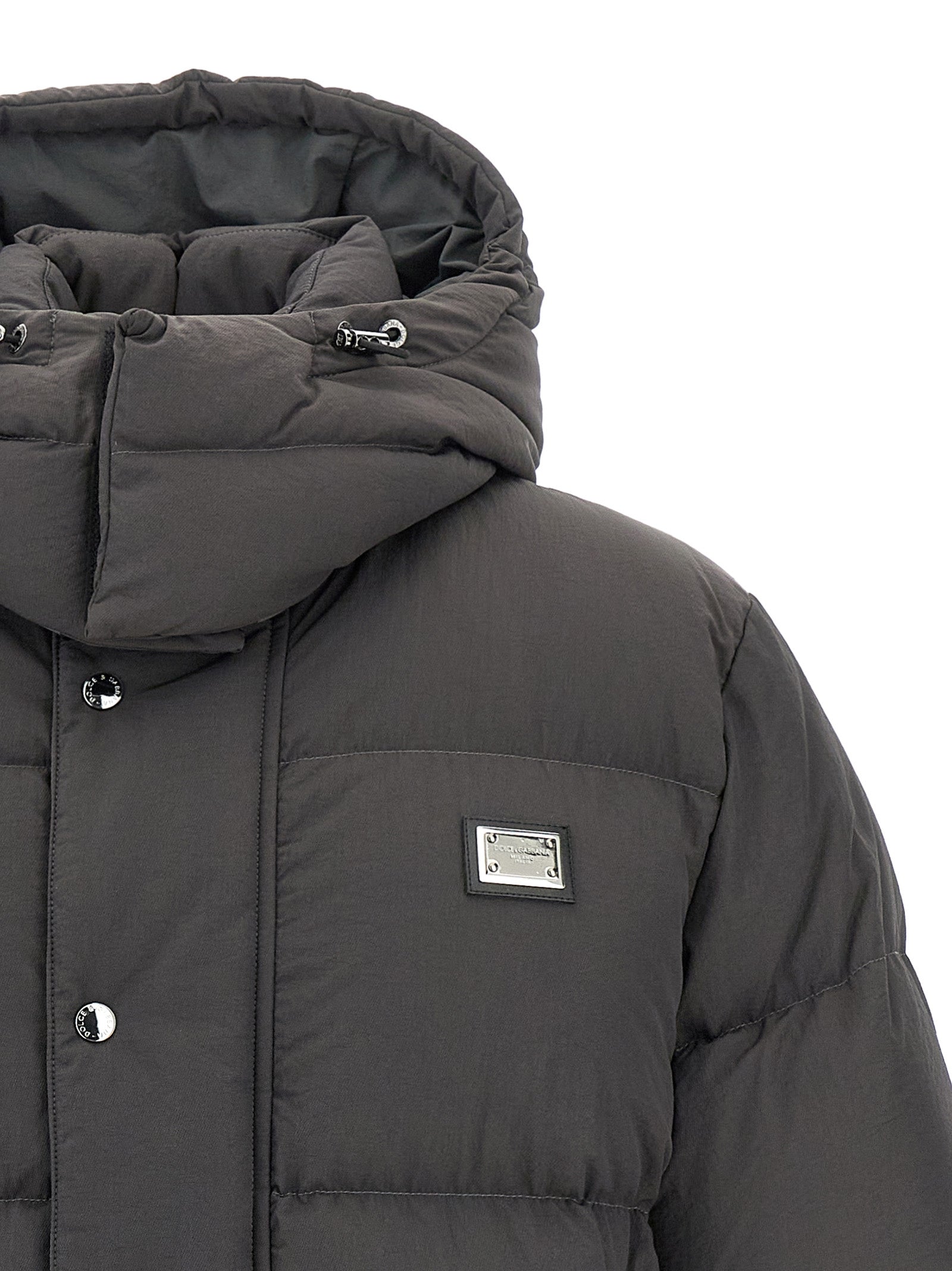 Dolce & Gabbana Men Logo Patch Down Jacket DOLCE & GABBANA