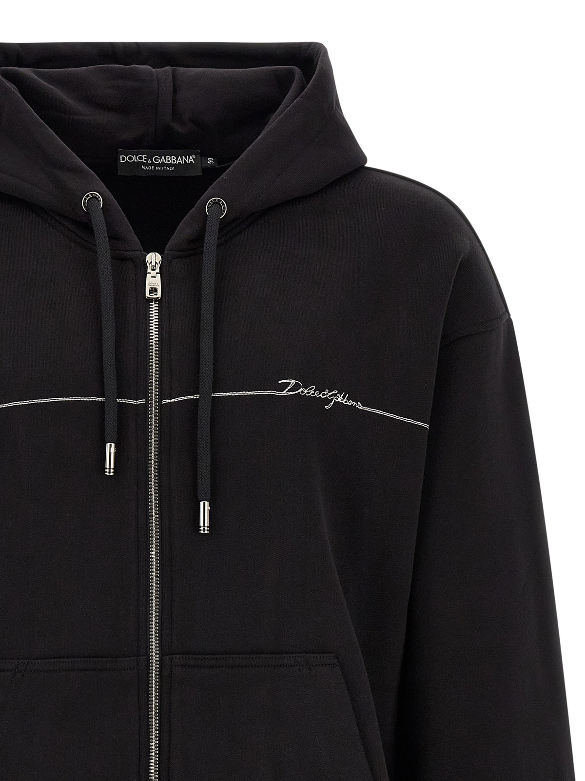 Dolce & Gabbana Men Logo Embroidery Hoodie DOLCE & GABBANA