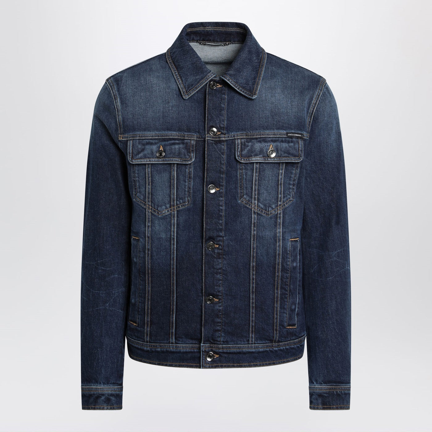Dolce&Gabbana Blue Denim Jacket Men DOLCE & GABBANA