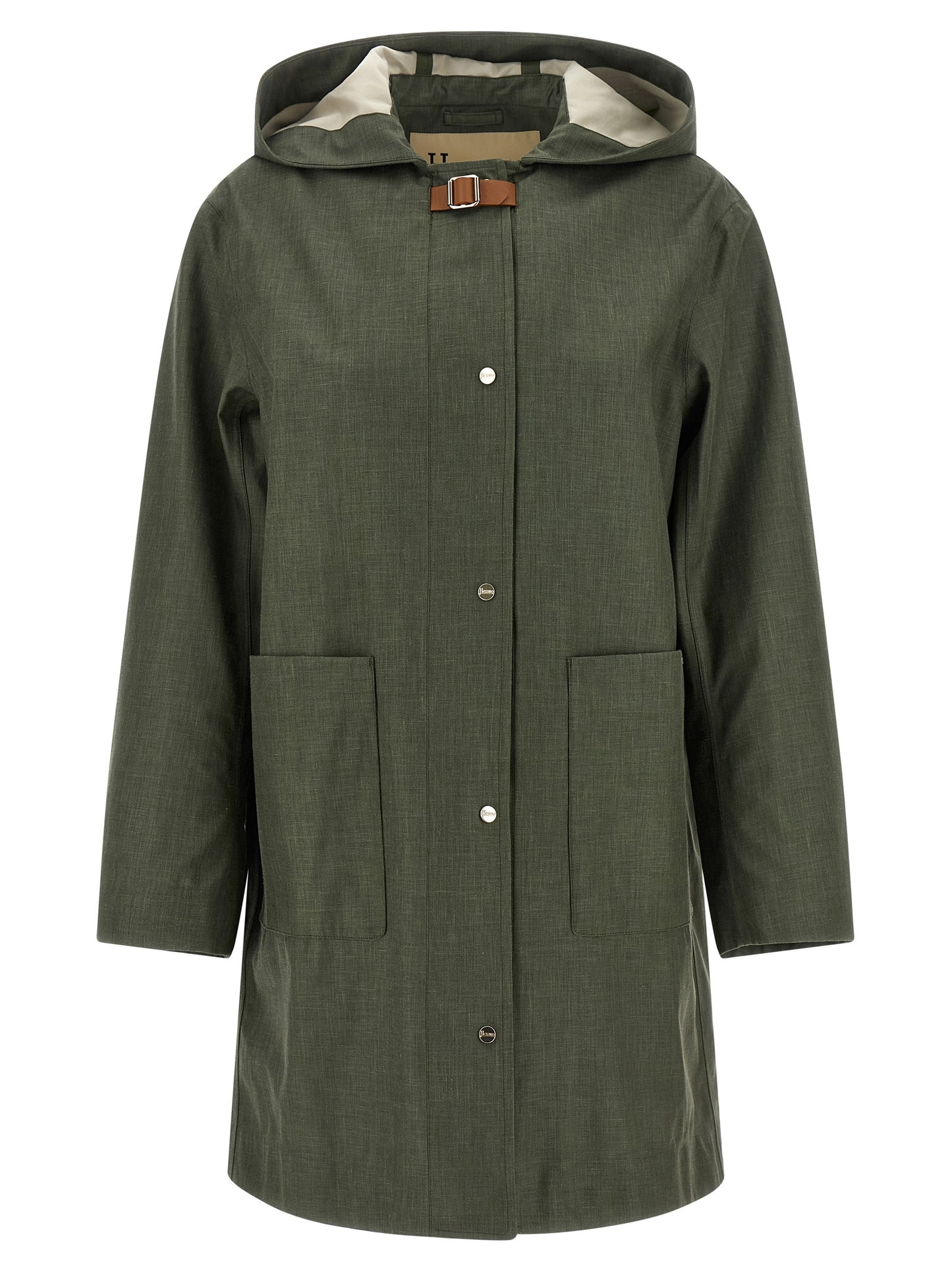 Herno Women Linen Raincoat HERNO
