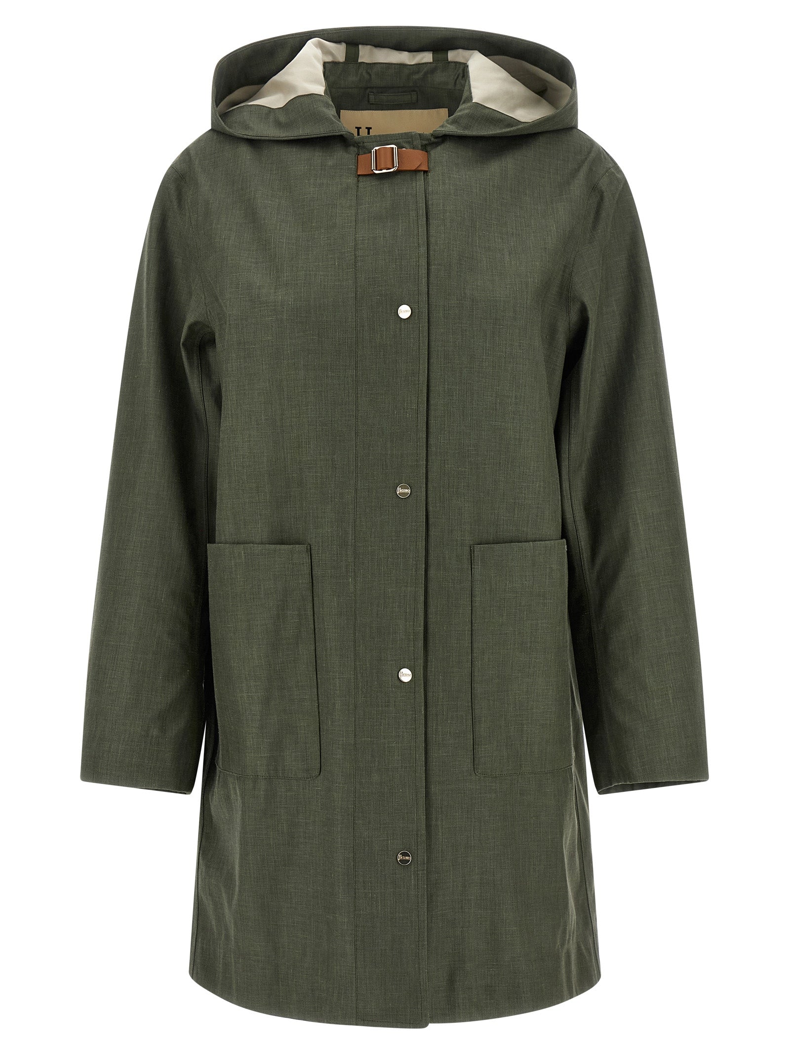 Herno Women Linen Raincoat HERNO