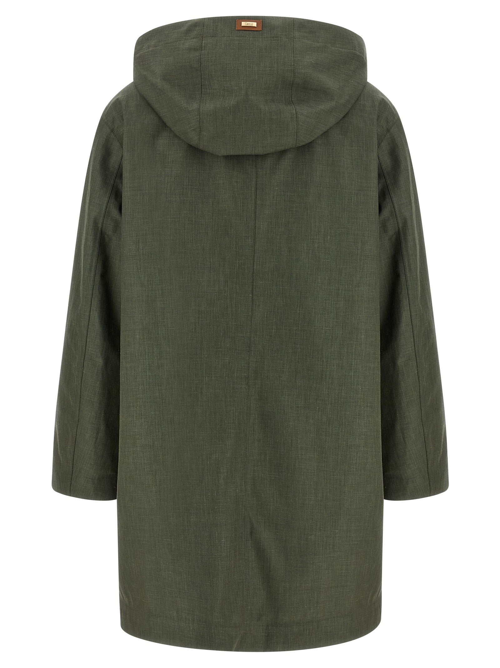 Herno Women Linen Raincoat HERNO