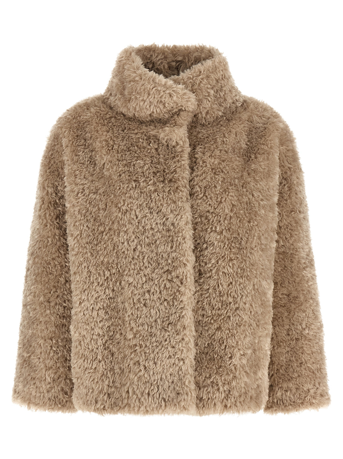 Herno Women Curled Shearling Effect Coat HERNO