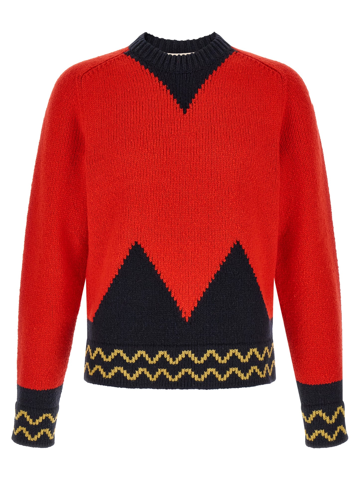 Marni Men Geometric Intarsia Sweater MARNI