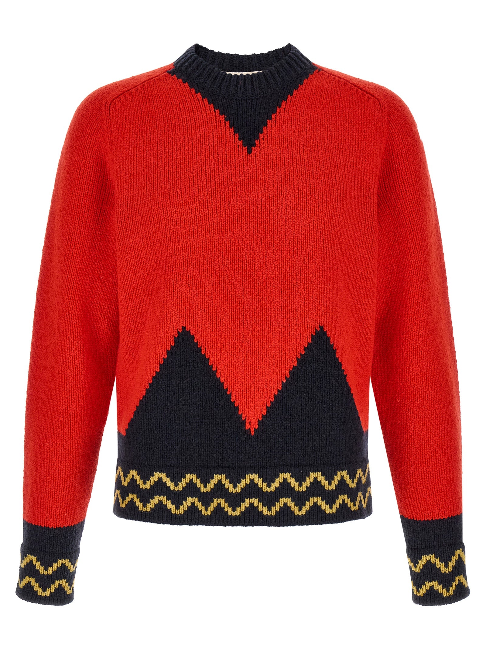 Marni Men Geometric Intarsia Sweater MARNI