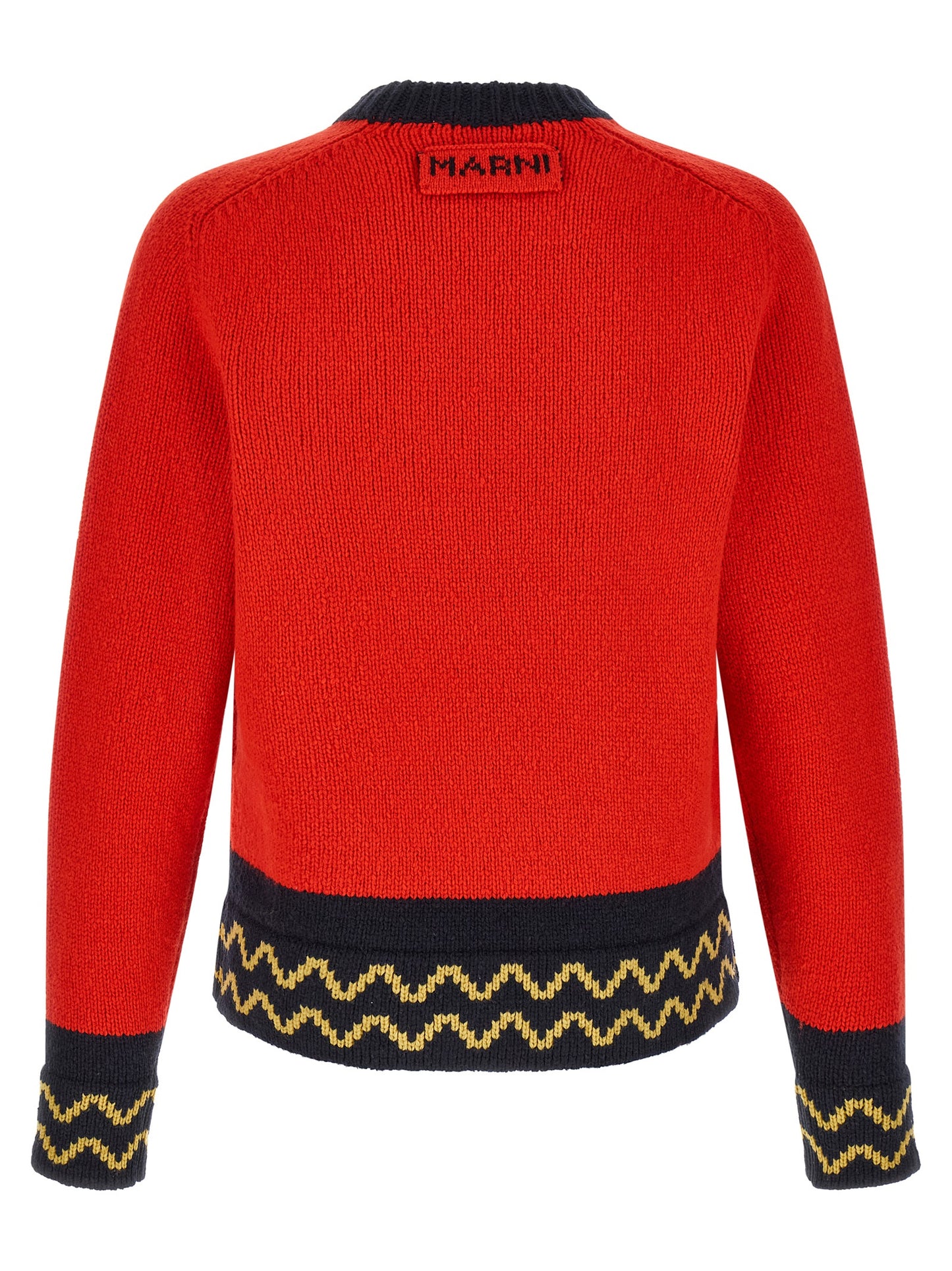 Marni Men Geometric Intarsia Sweater MARNI