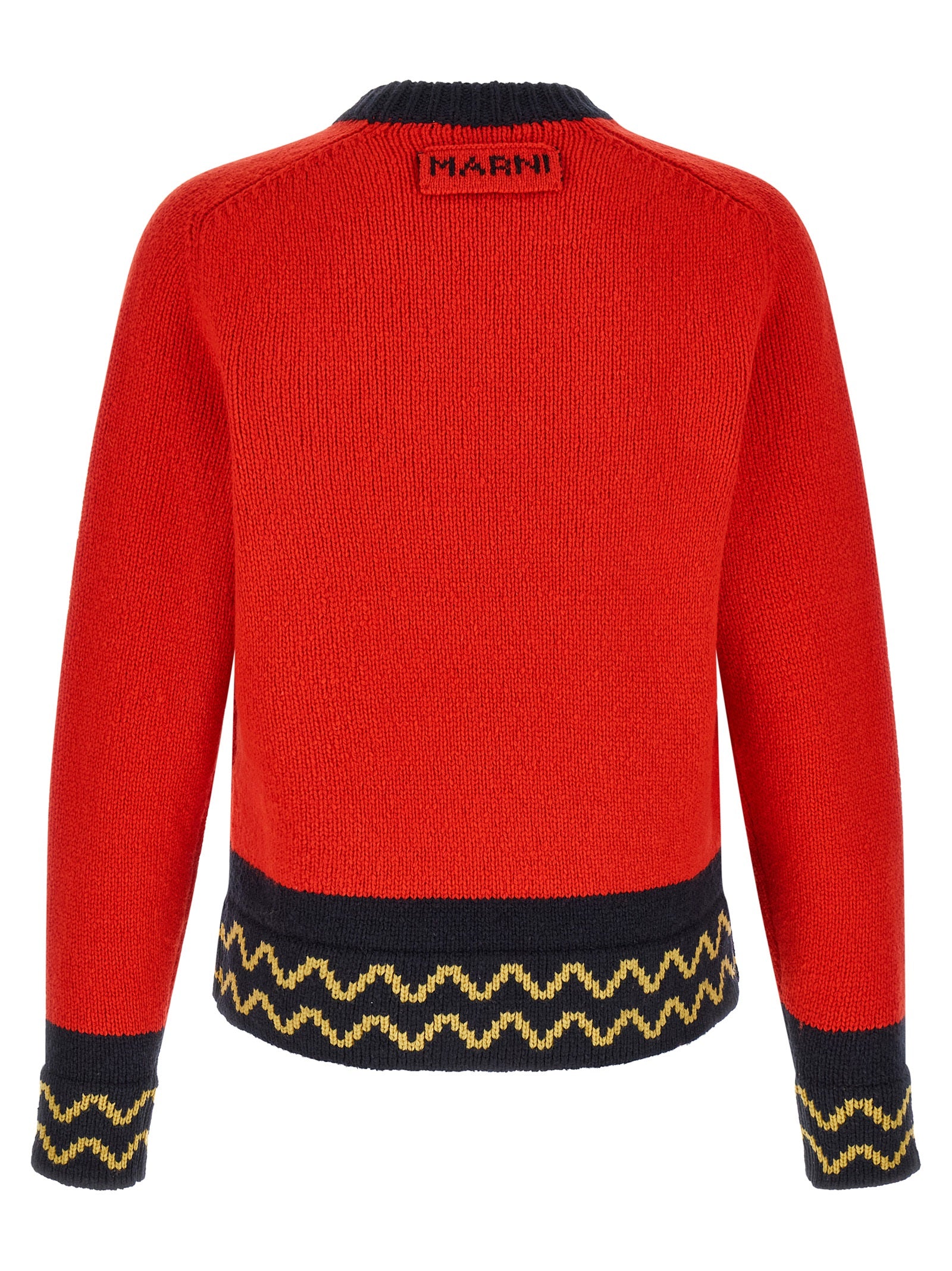 Marni Men Geometric Intarsia Sweater MARNI