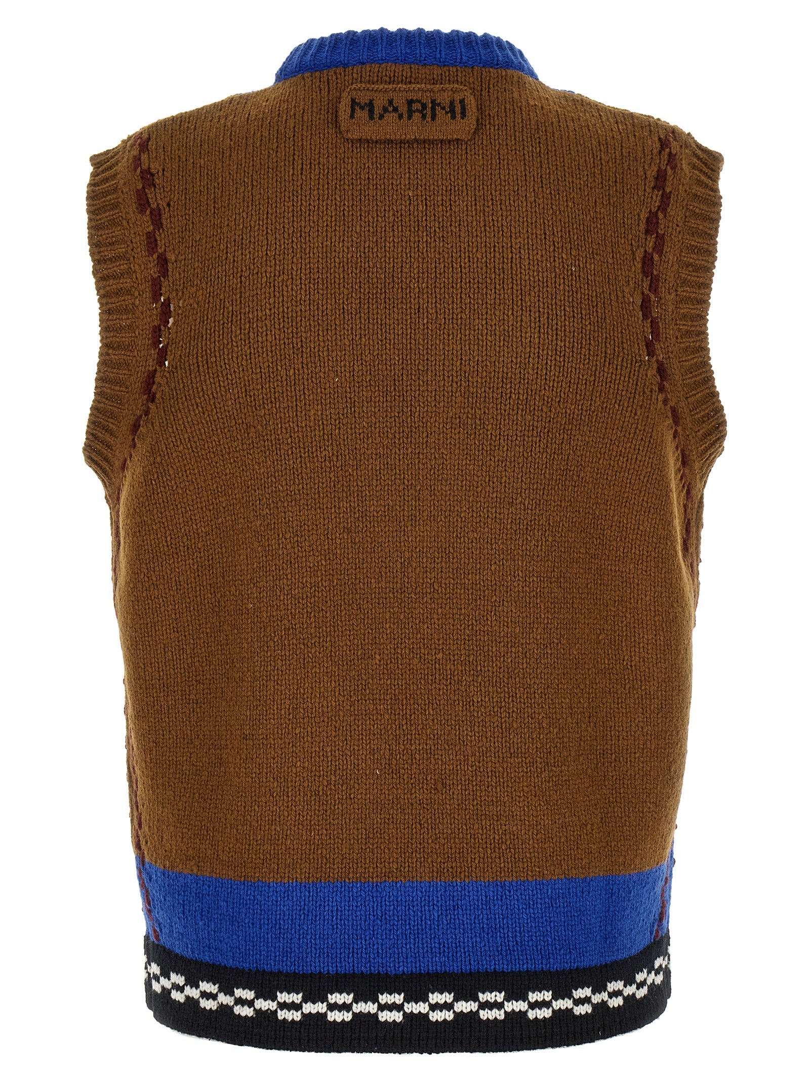 Marni Men M-Shaped Intarsia Vest MARNI