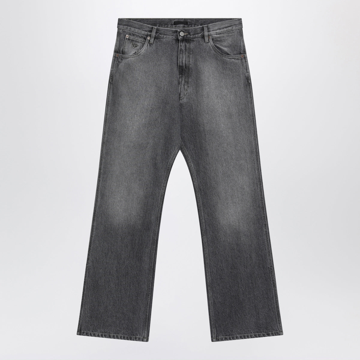 Prada Black Faded-Effect Jeans Men PRADA