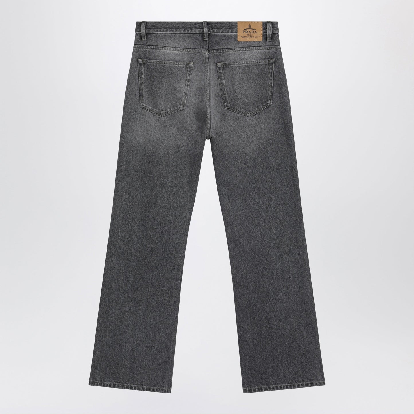 Prada Black Faded-Effect Jeans Men PRADA
