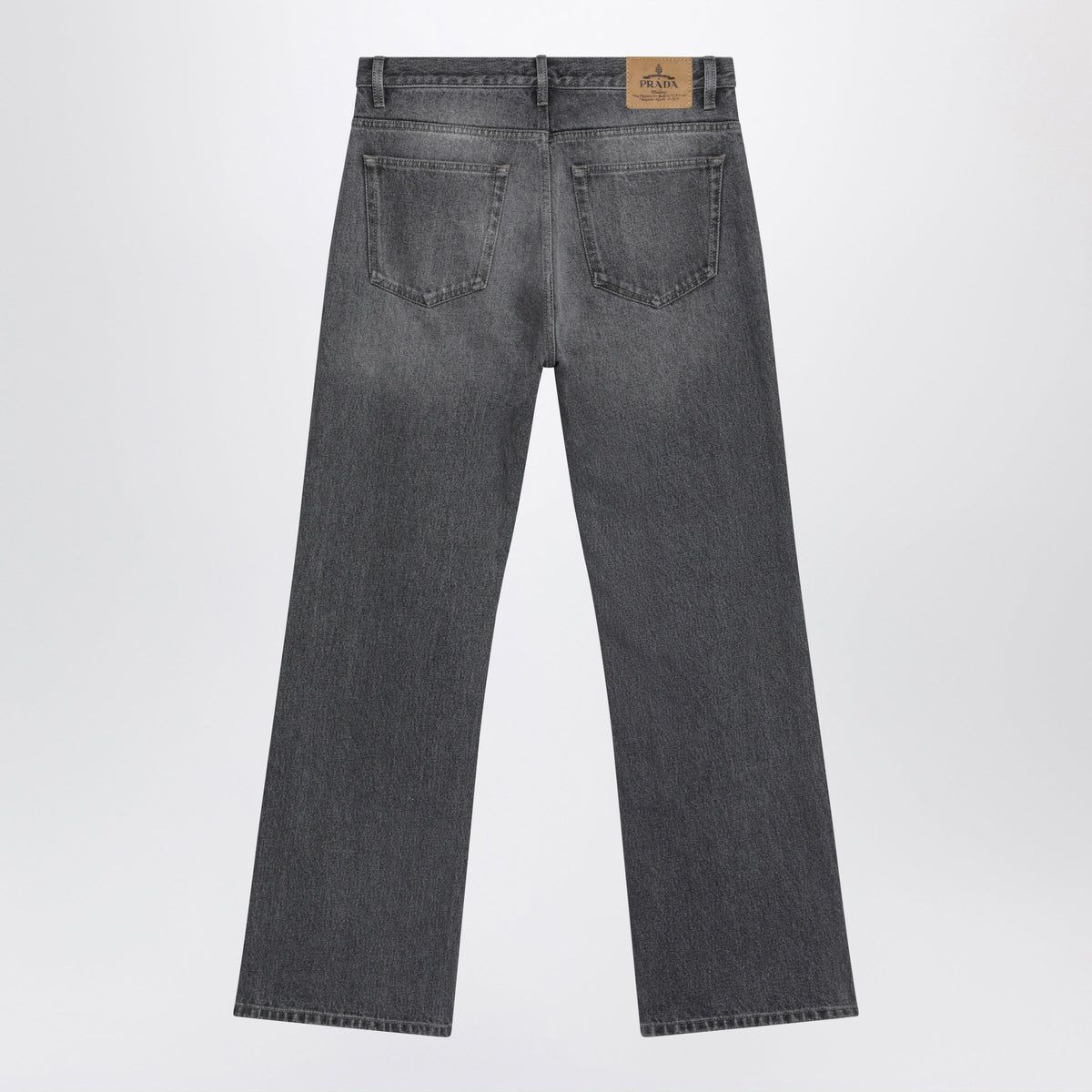Prada Black Faded-Effect Jeans Men PRADA