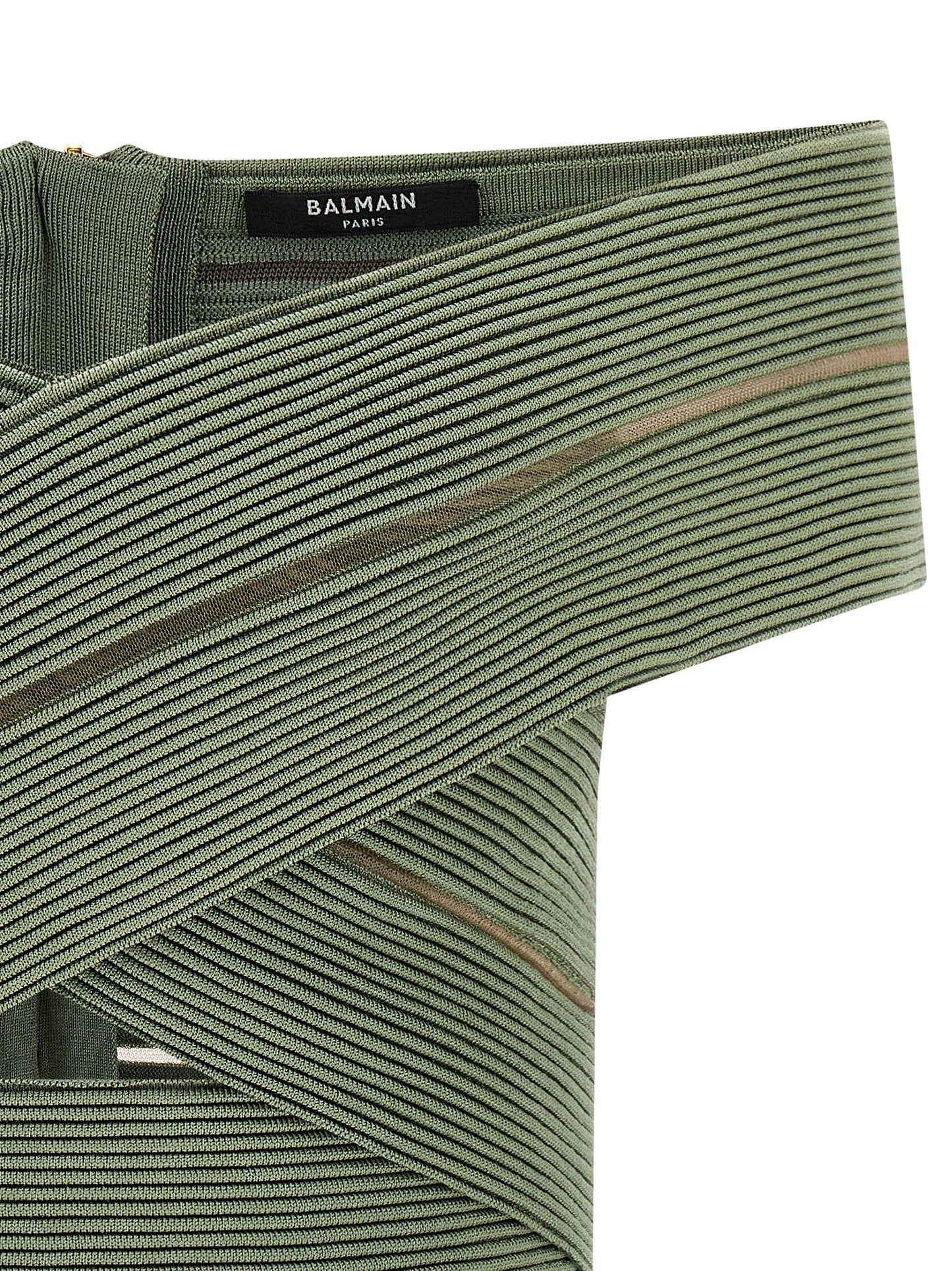 Balmain Women Off-The-Shoulder Crop Top BALMAIN