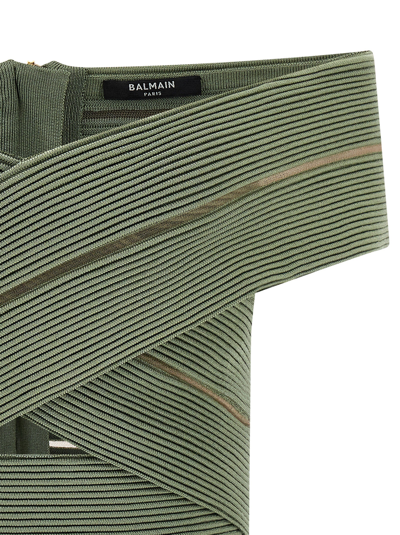 Balmain Women Off-The-Shoulder Crop Top BALMAIN