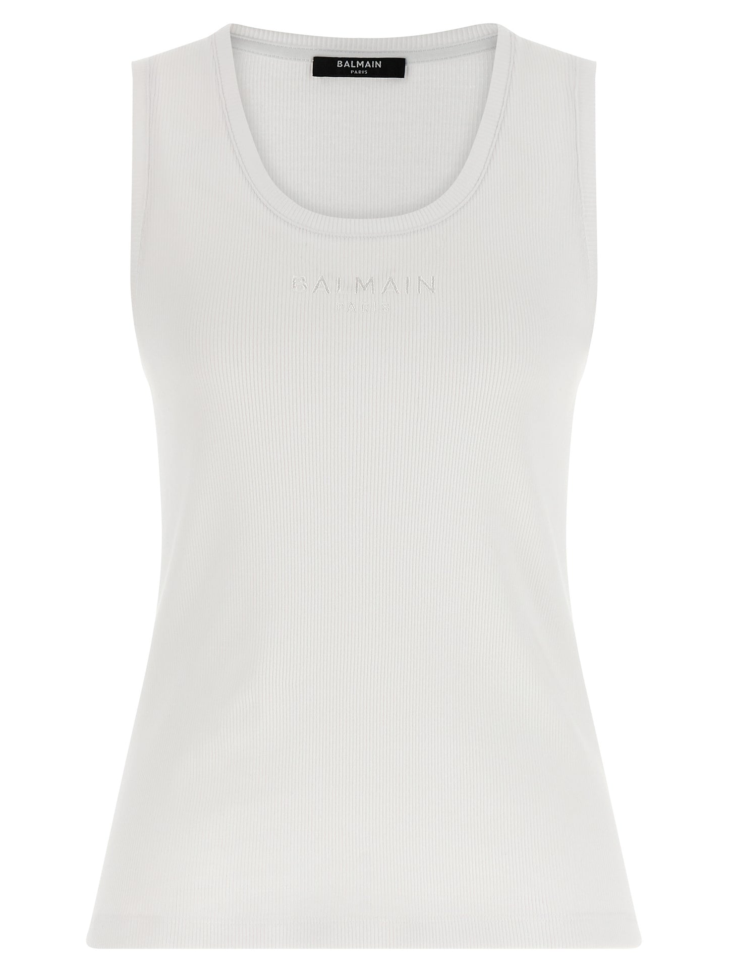 Balmain Women Logo Embroidery Tank Top BALMAIN