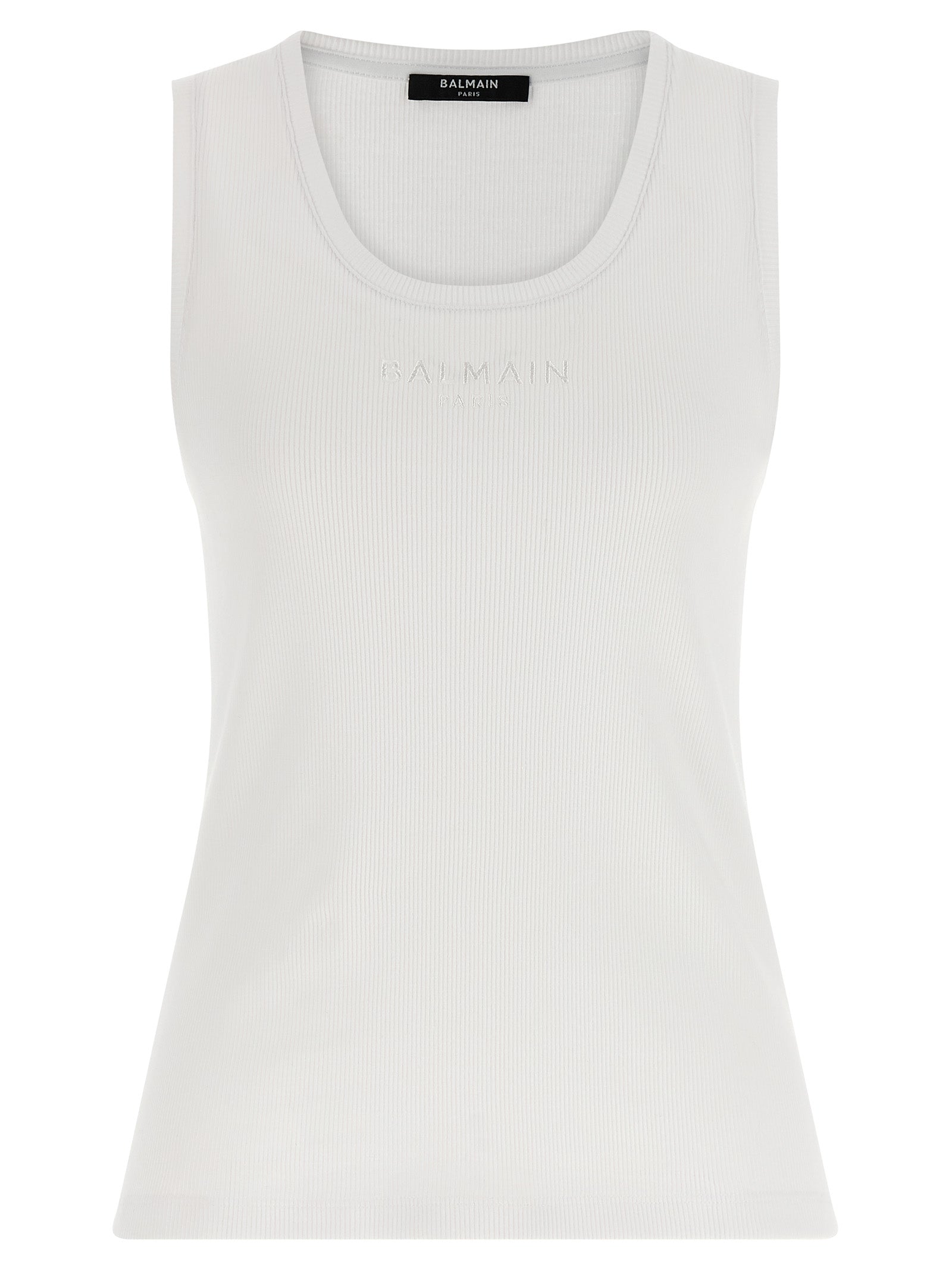 Balmain Women Logo Embroidery Tank Top BALMAIN