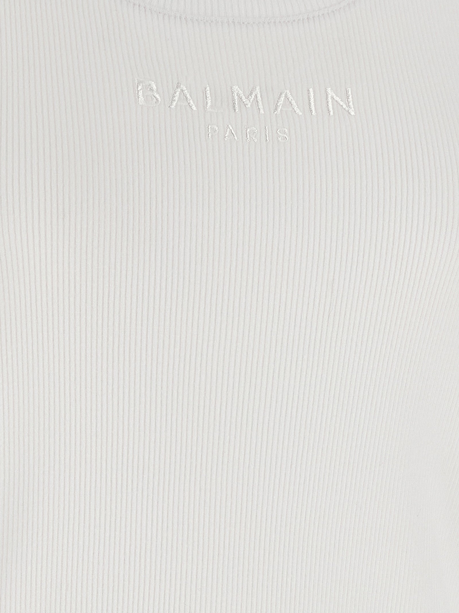 Balmain Women Logo Embroidery Tank Top BALMAIN