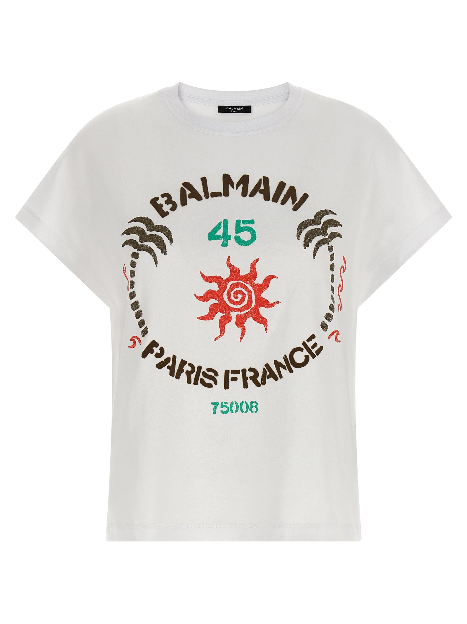 Balmain Women 'Club 45' Print T-Shirt BALMAIN