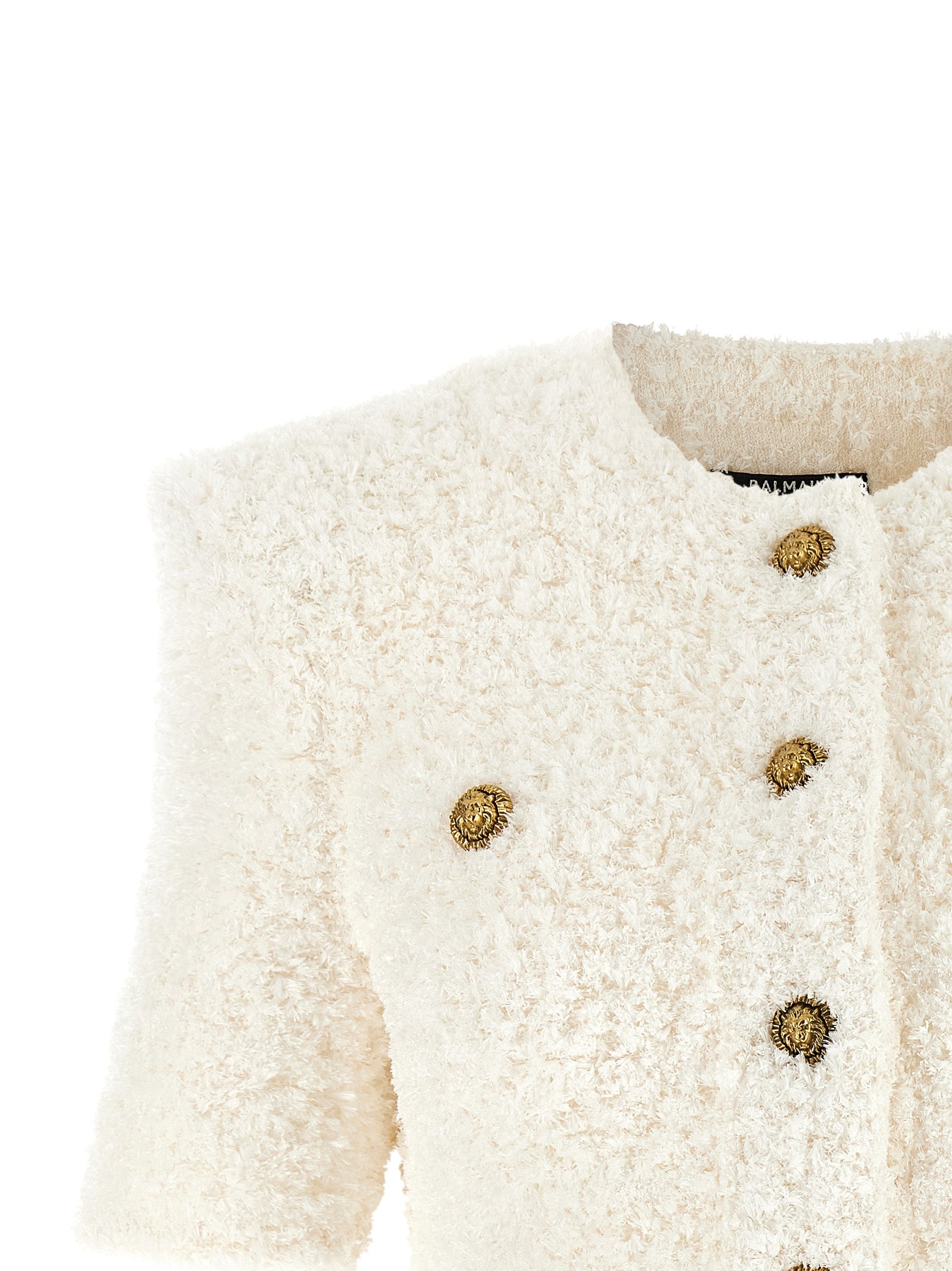 Balmain Women Cardigan Tweed Plumetis BALMAIN