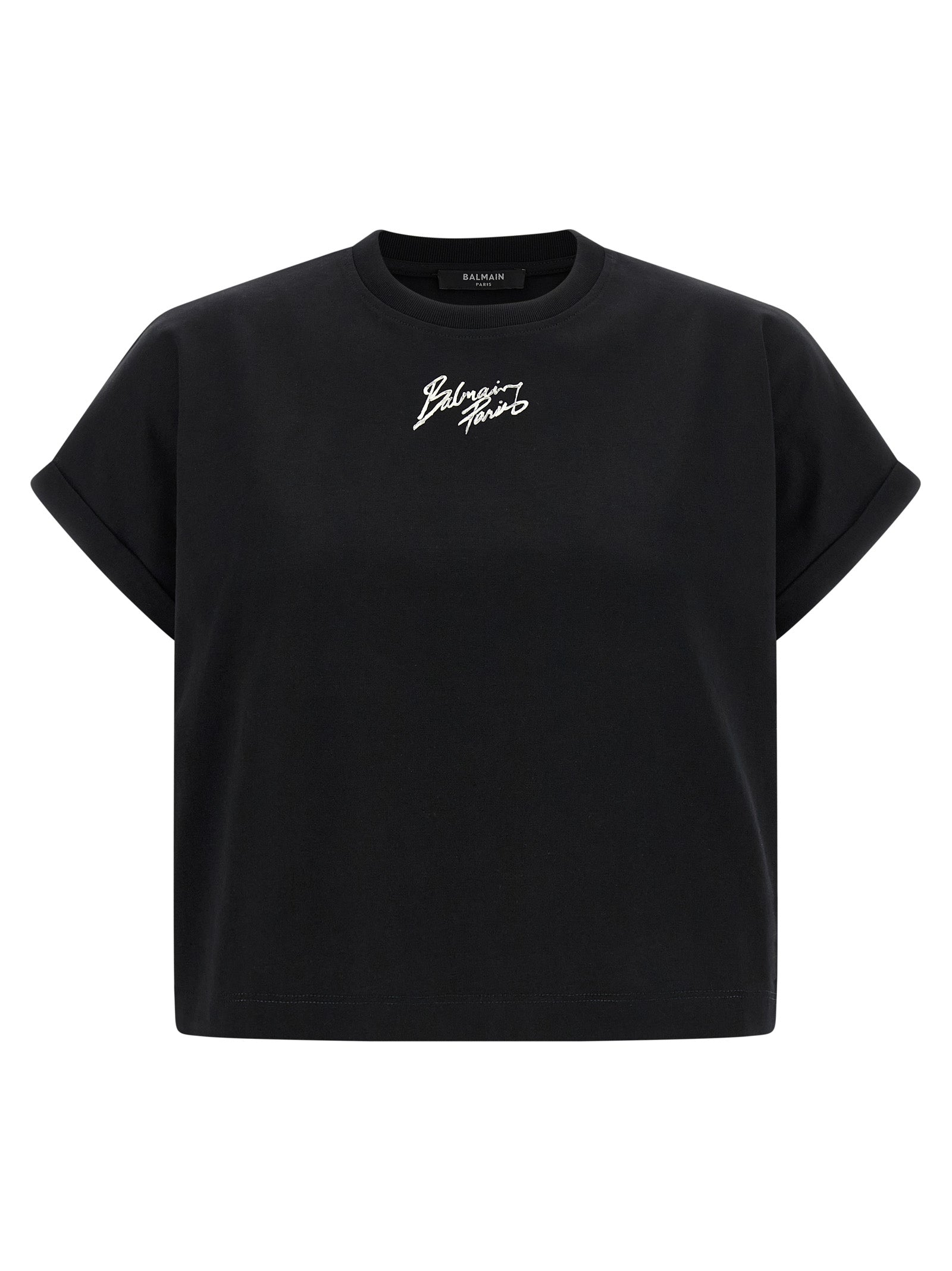 Balmain Women Cropped T-Shirt BALMAIN