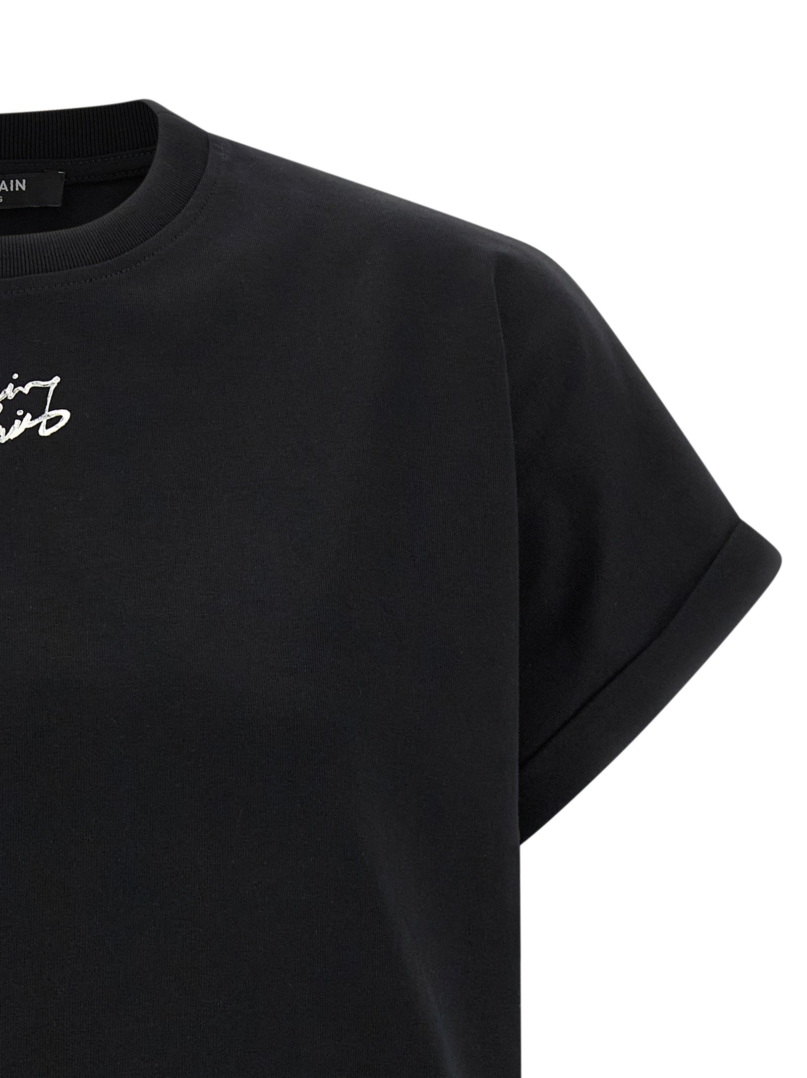 Balmain Women Cropped T-Shirt BALMAIN