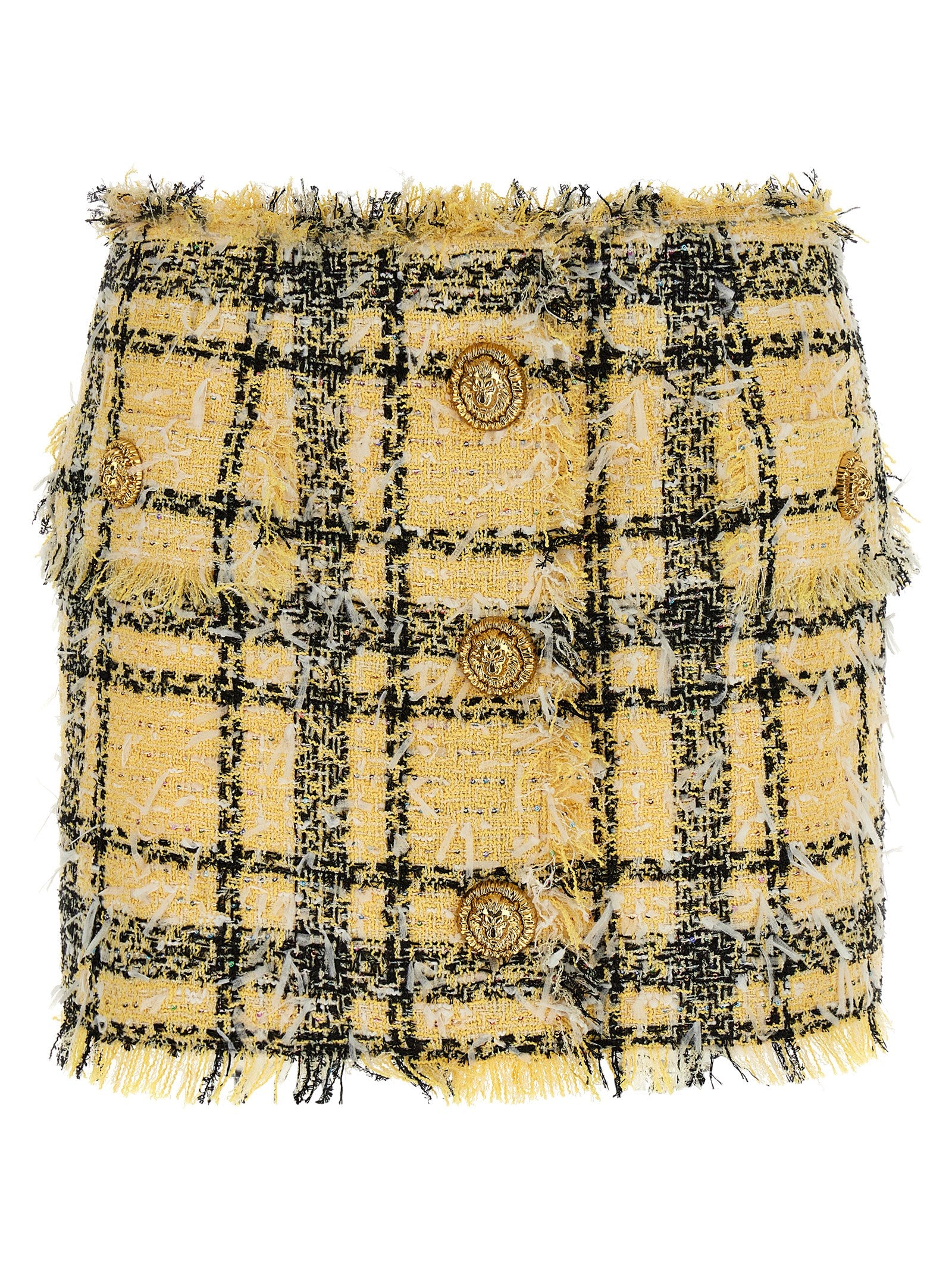 Balmain Women Lurex Tweed Skirt BALMAIN