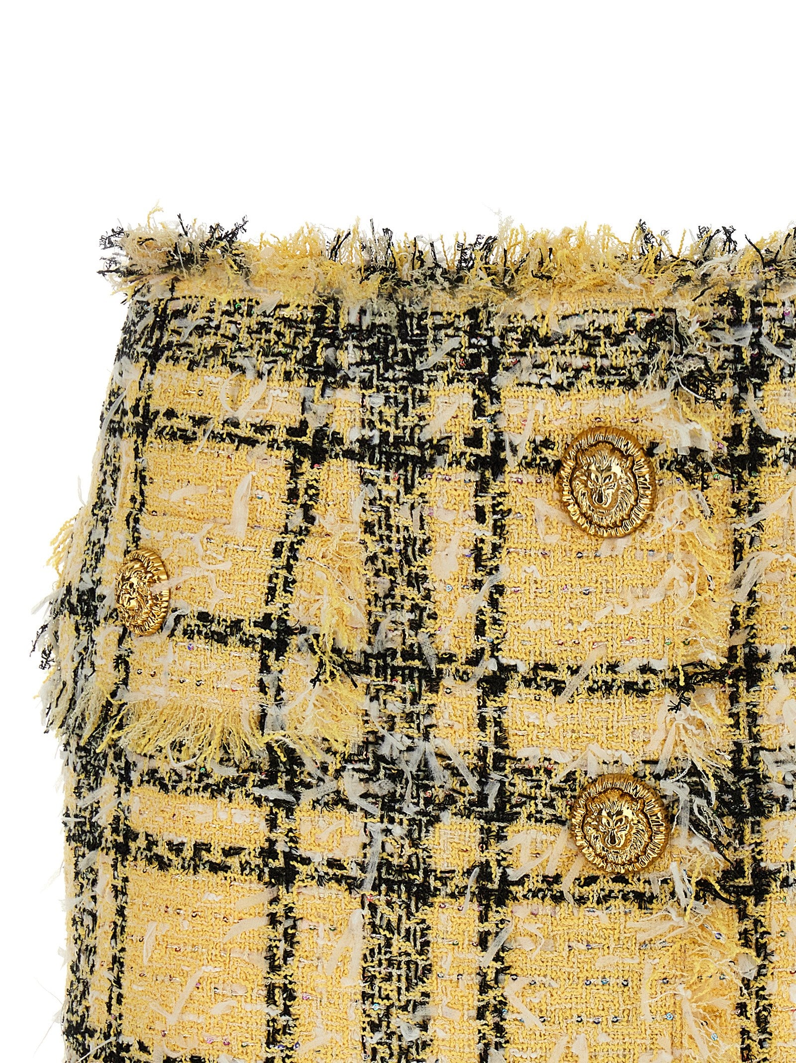 Balmain Women Lurex Tweed Skirt BALMAIN