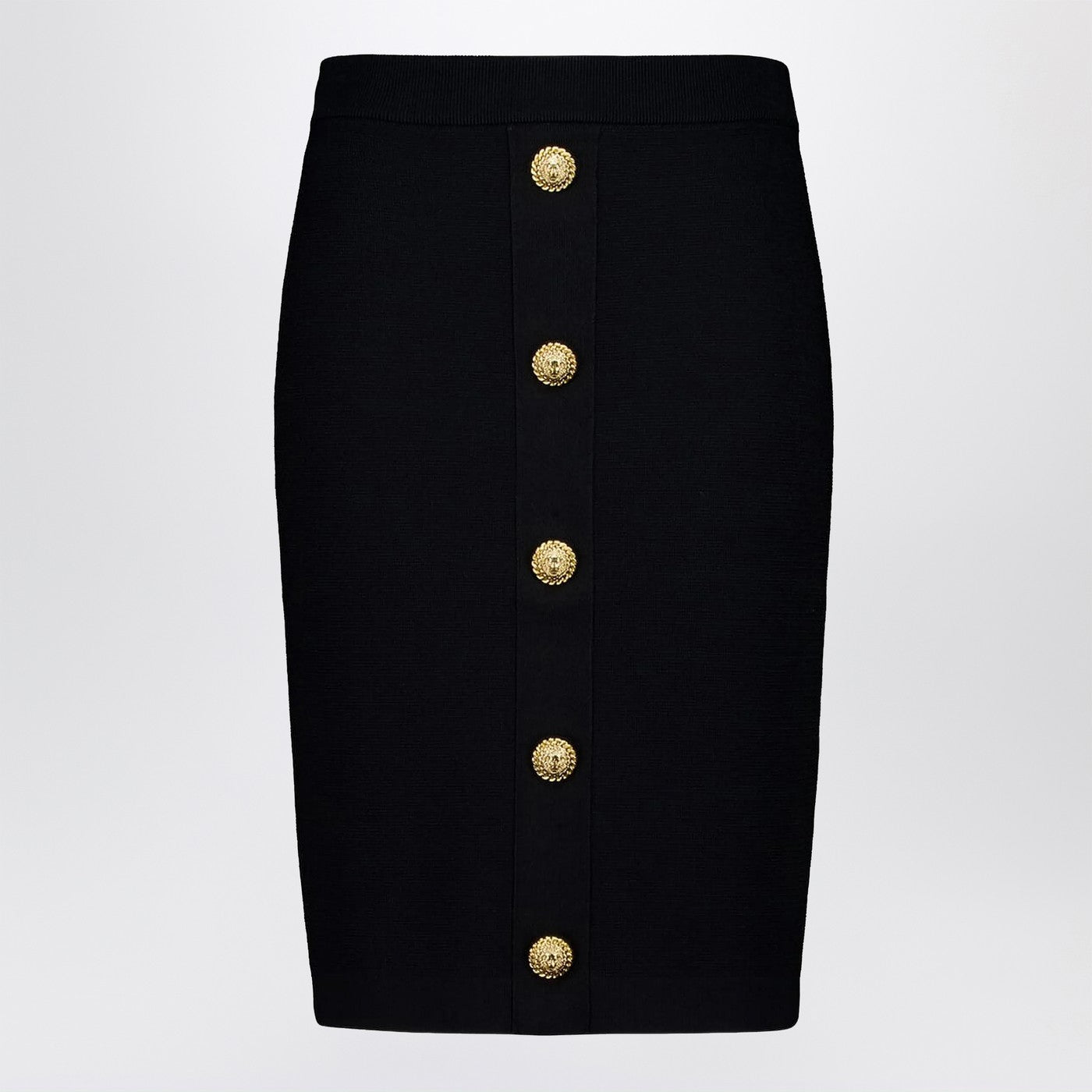 Balmain Black Tweed Pencil Skirt Women BALMAIN