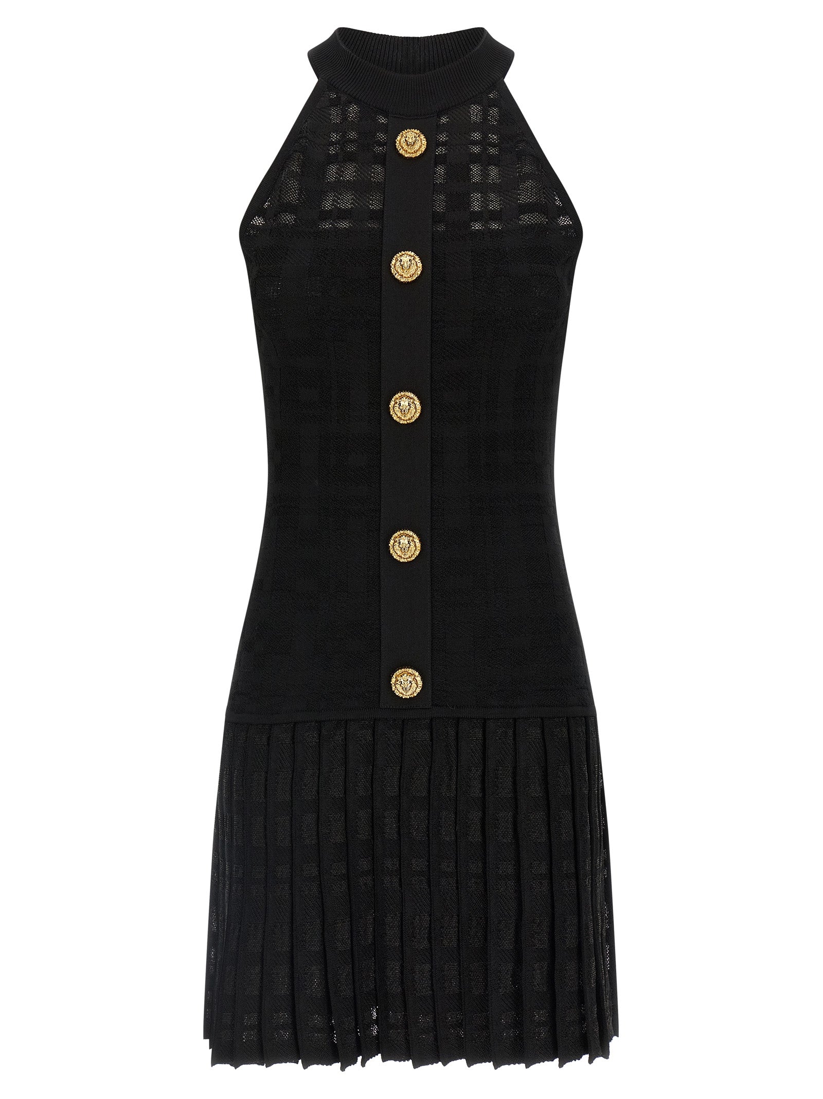 Balmain Women Tartan Knit Dress BALMAIN