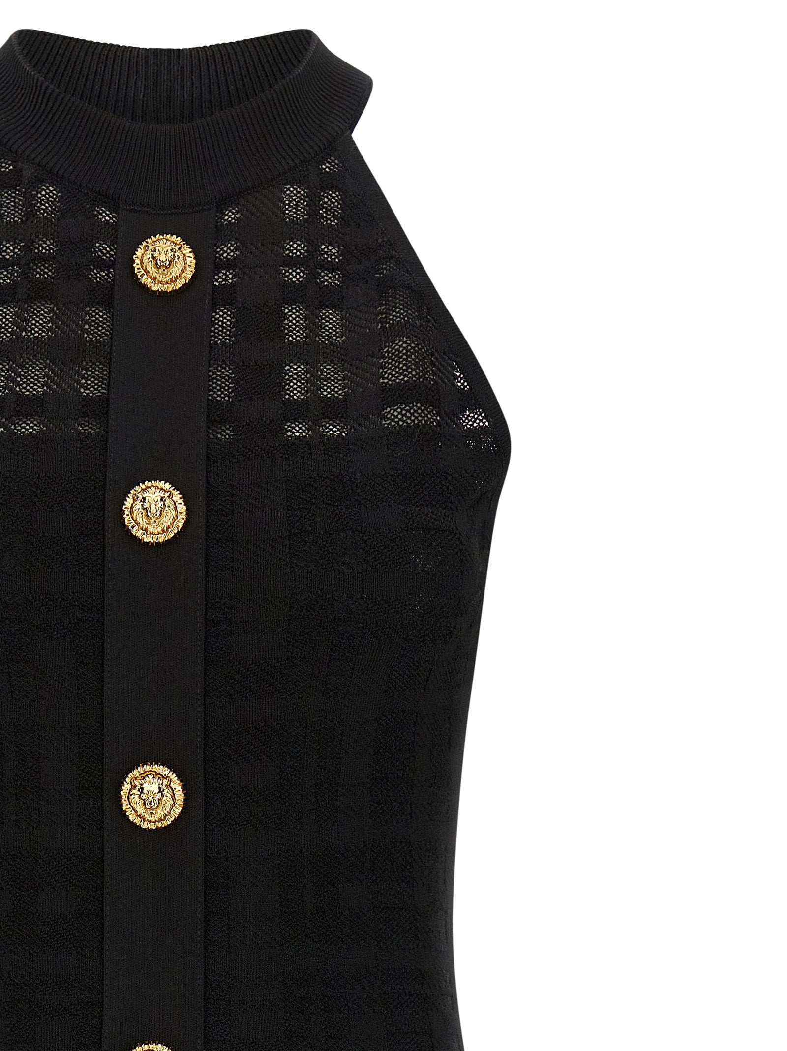 Balmain Women Tartan Knit Dress BALMAIN