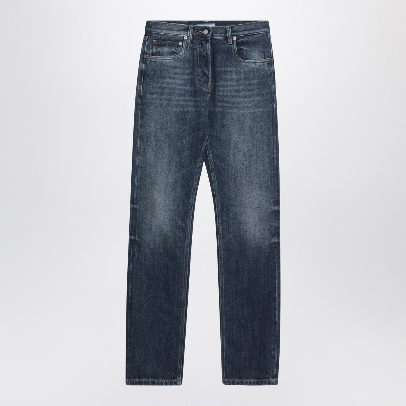 Prada Blue Washed-Out Jeans Women PRADA