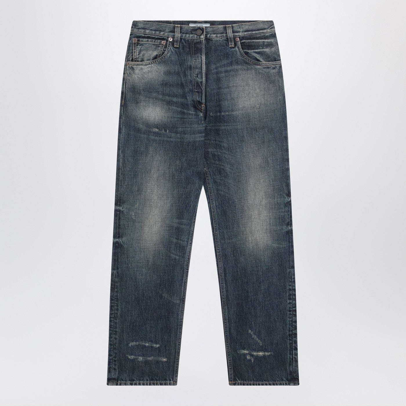 Prada Jeans In Washed Blue Denim Women PRADA