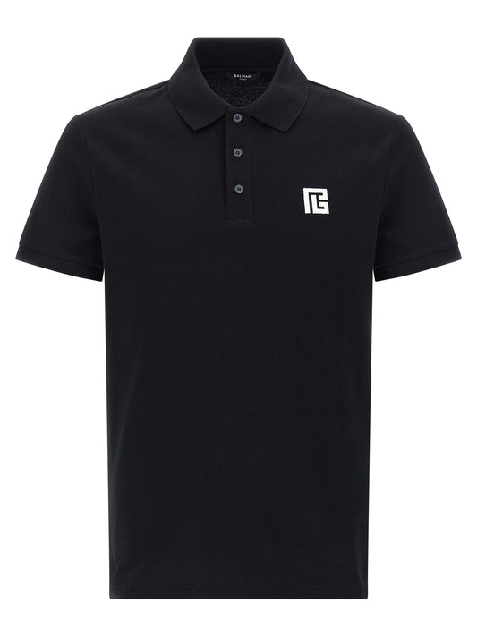 Balmain Men Embroidery Polo Shirt