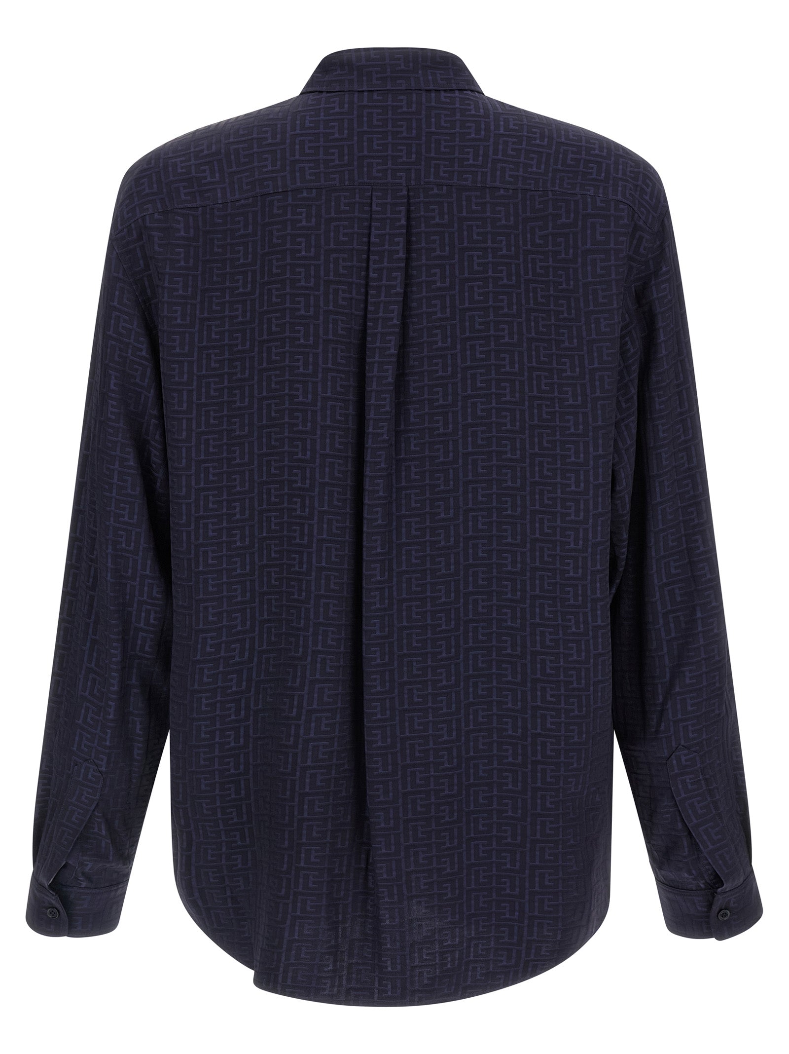 Balmain Men Jacquard Monogram Shirt BALMAIN