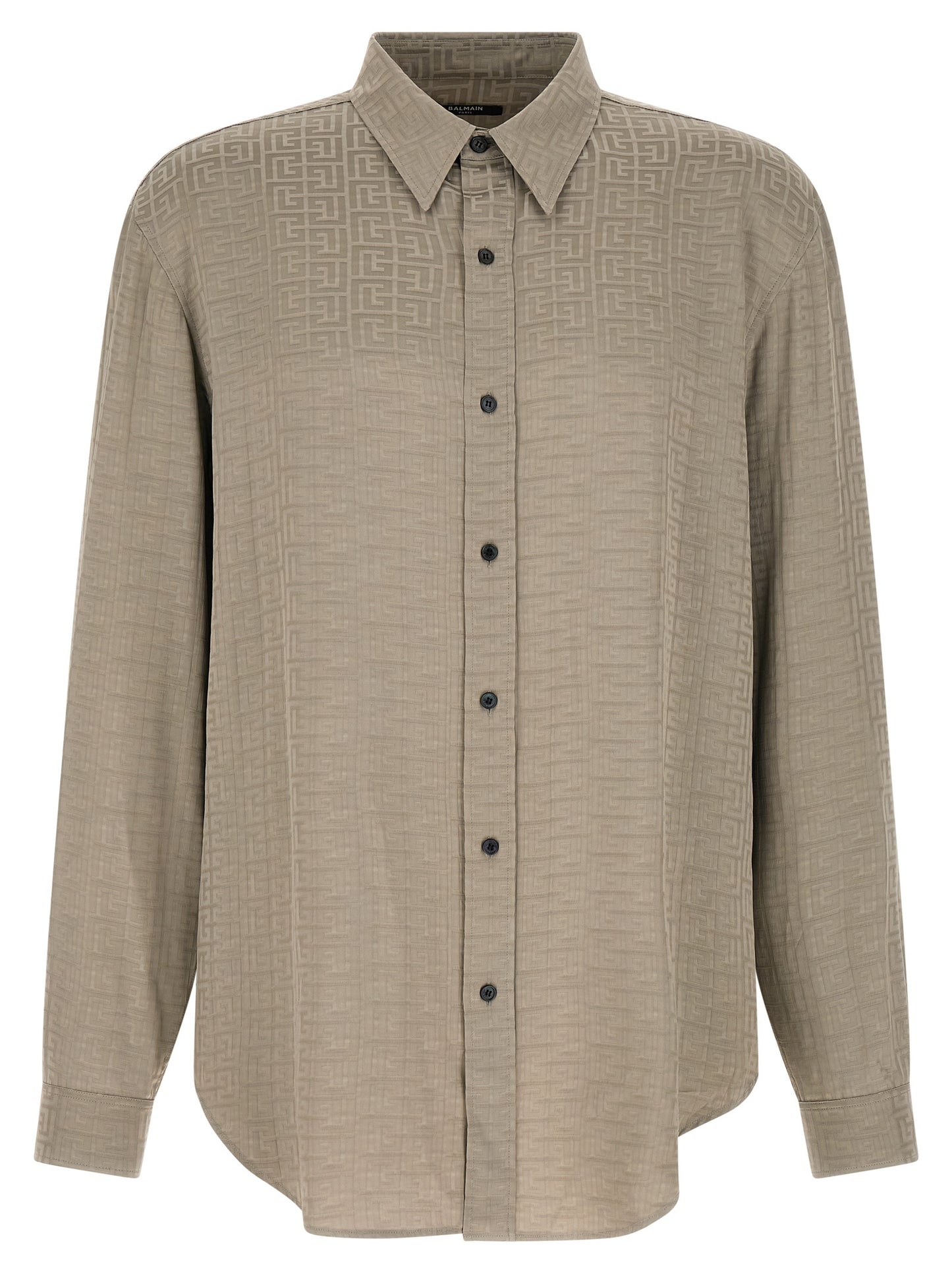 Balmain Men Jacquard Monogram Shirt BALMAIN