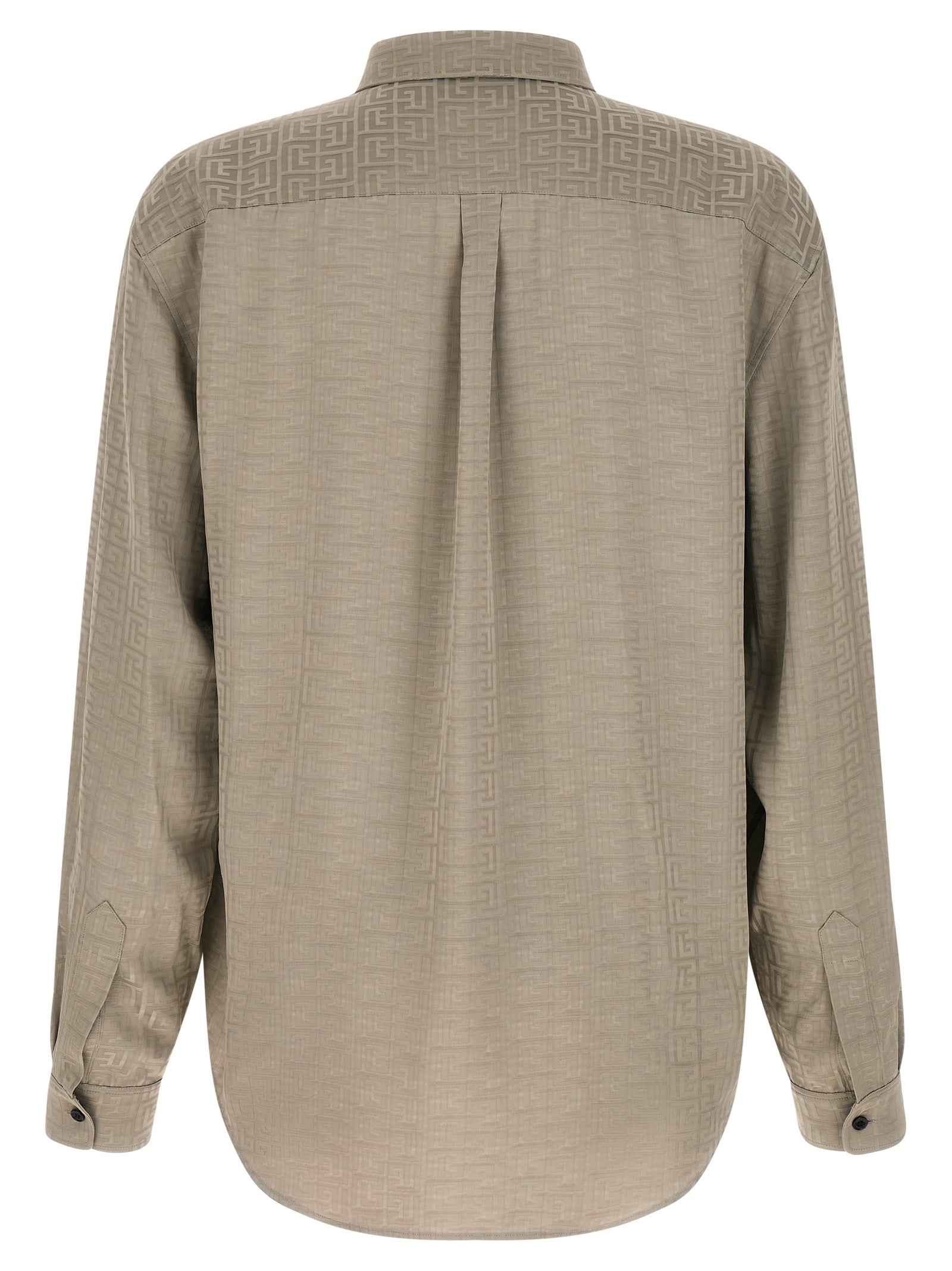 Balmain Men Jacquard Monogram Shirt BALMAIN