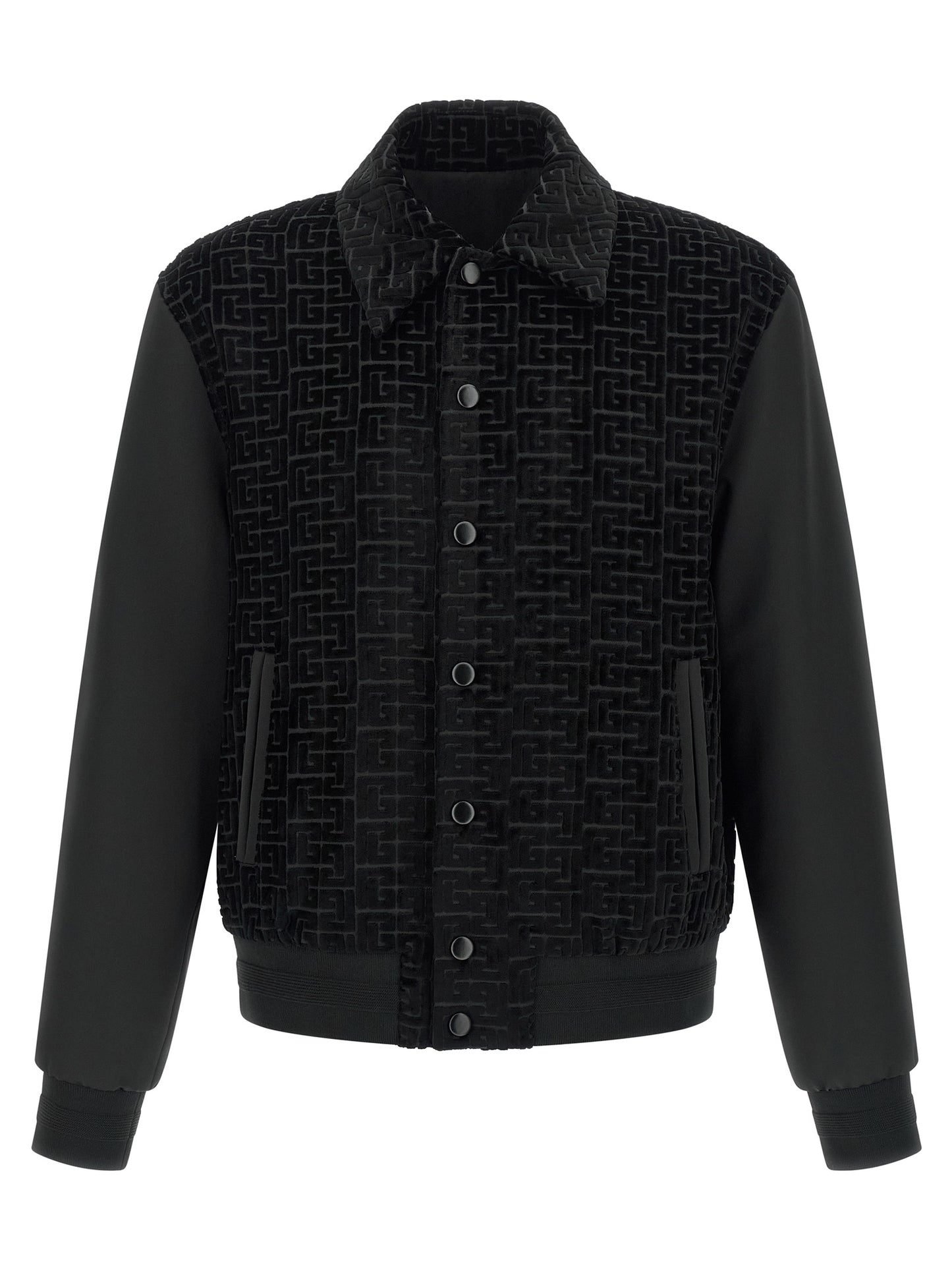 Balmain Men Velvet Bomber Jacket BALMAIN