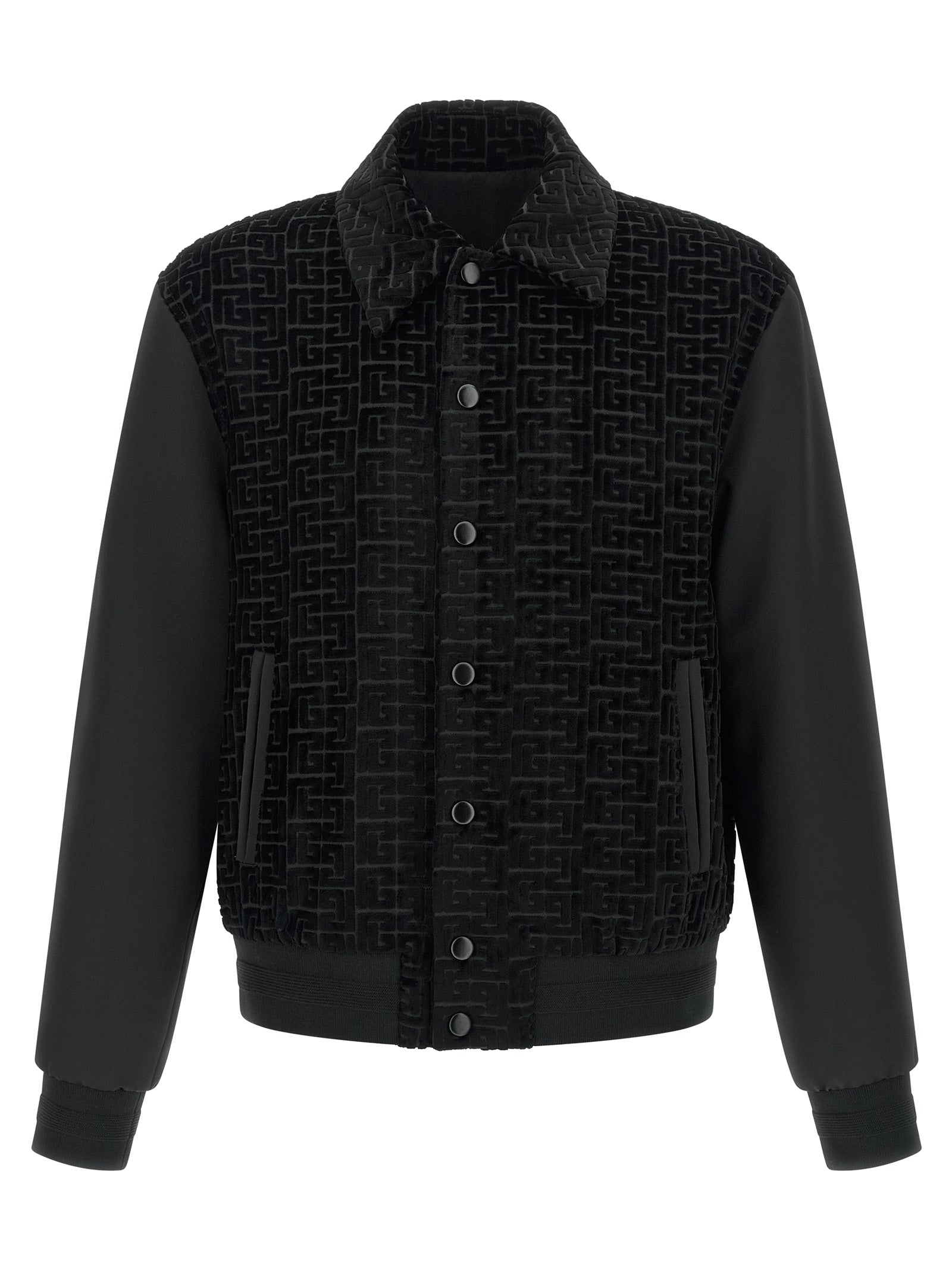 Balmain Men Velvet Bomber Jacket BALMAIN