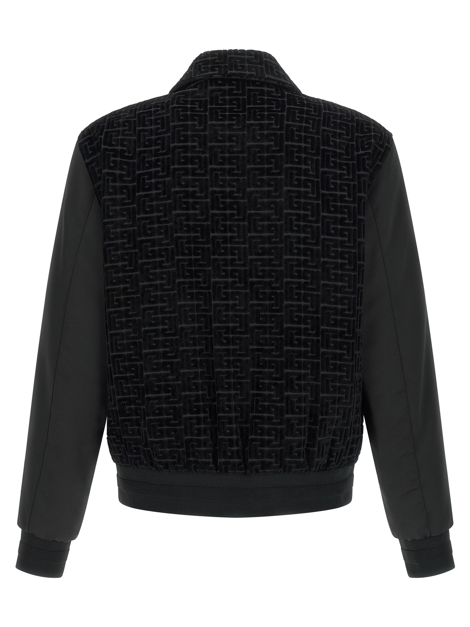 Balmain Men Velvet Bomber Jacket BALMAIN