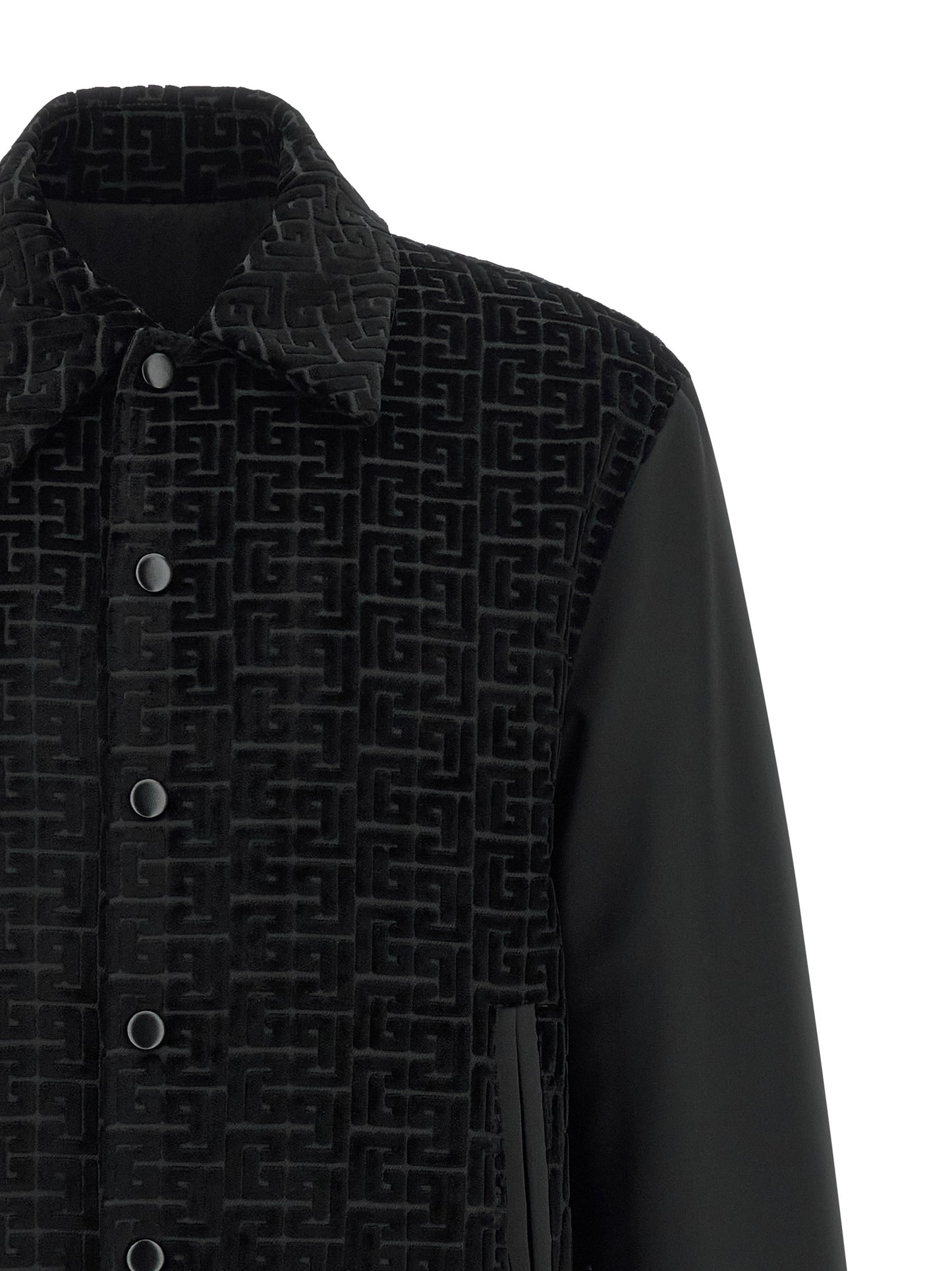 Balmain Men Velvet Bomber Jacket BALMAIN