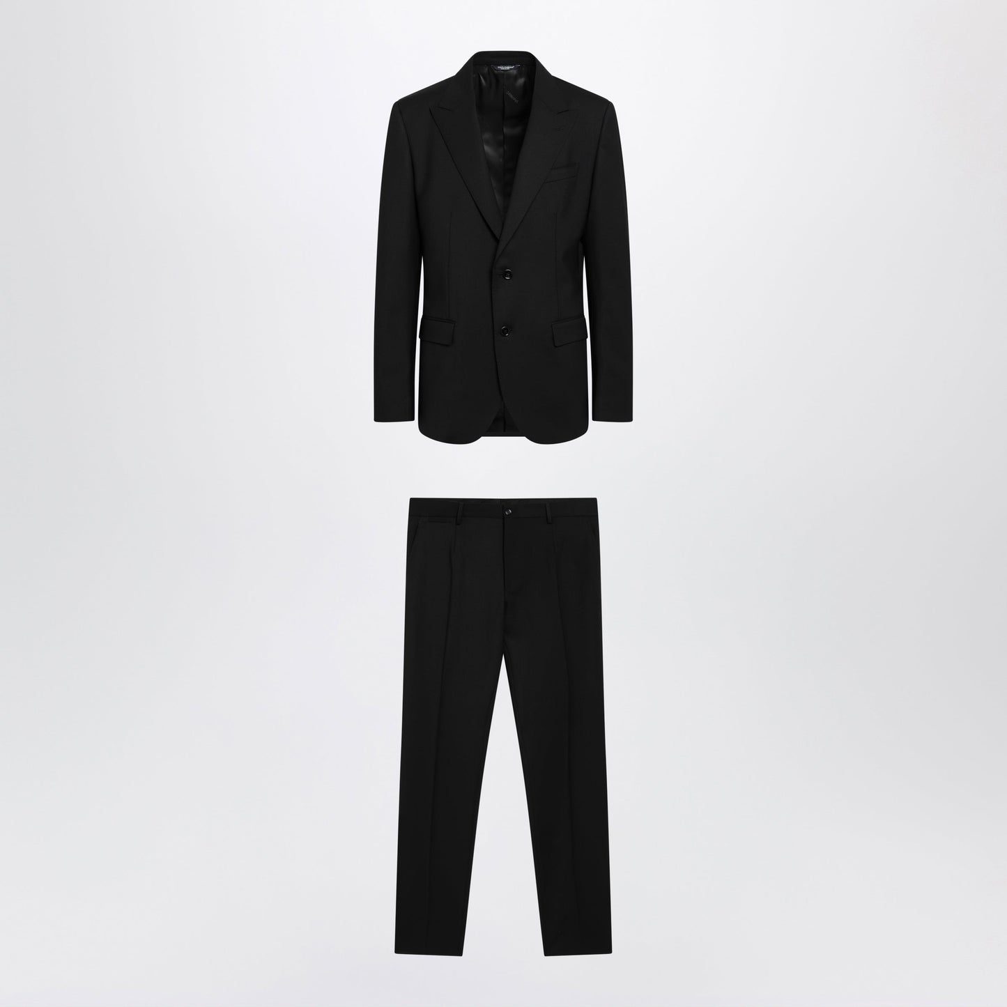Dolce&Gabbana Martini Light Black Virgin Wool Suit Men DOLCE & GABBANA