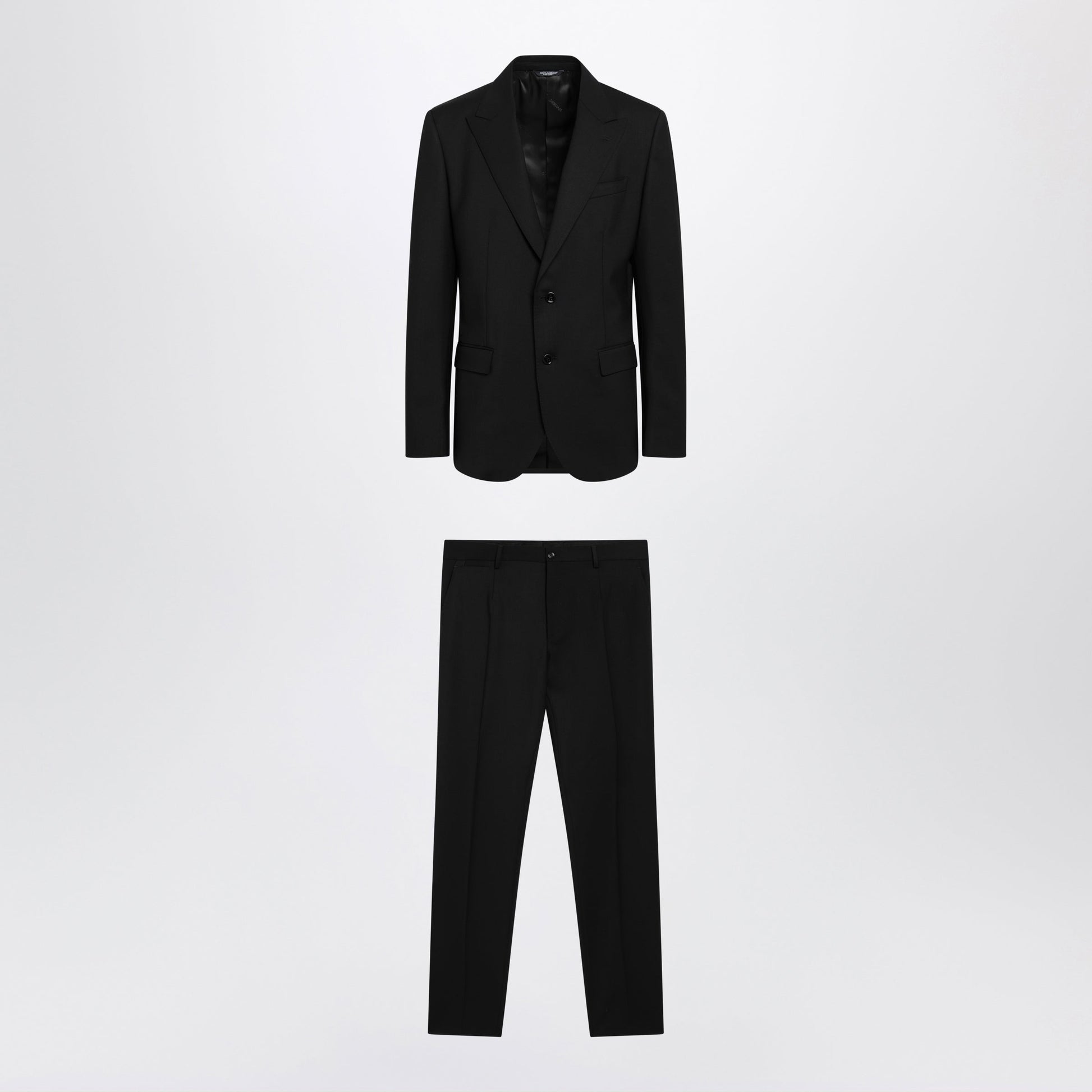 Dolce&Gabbana Martini Light Black Virgin Wool Suit Men DOLCE & GABBANA